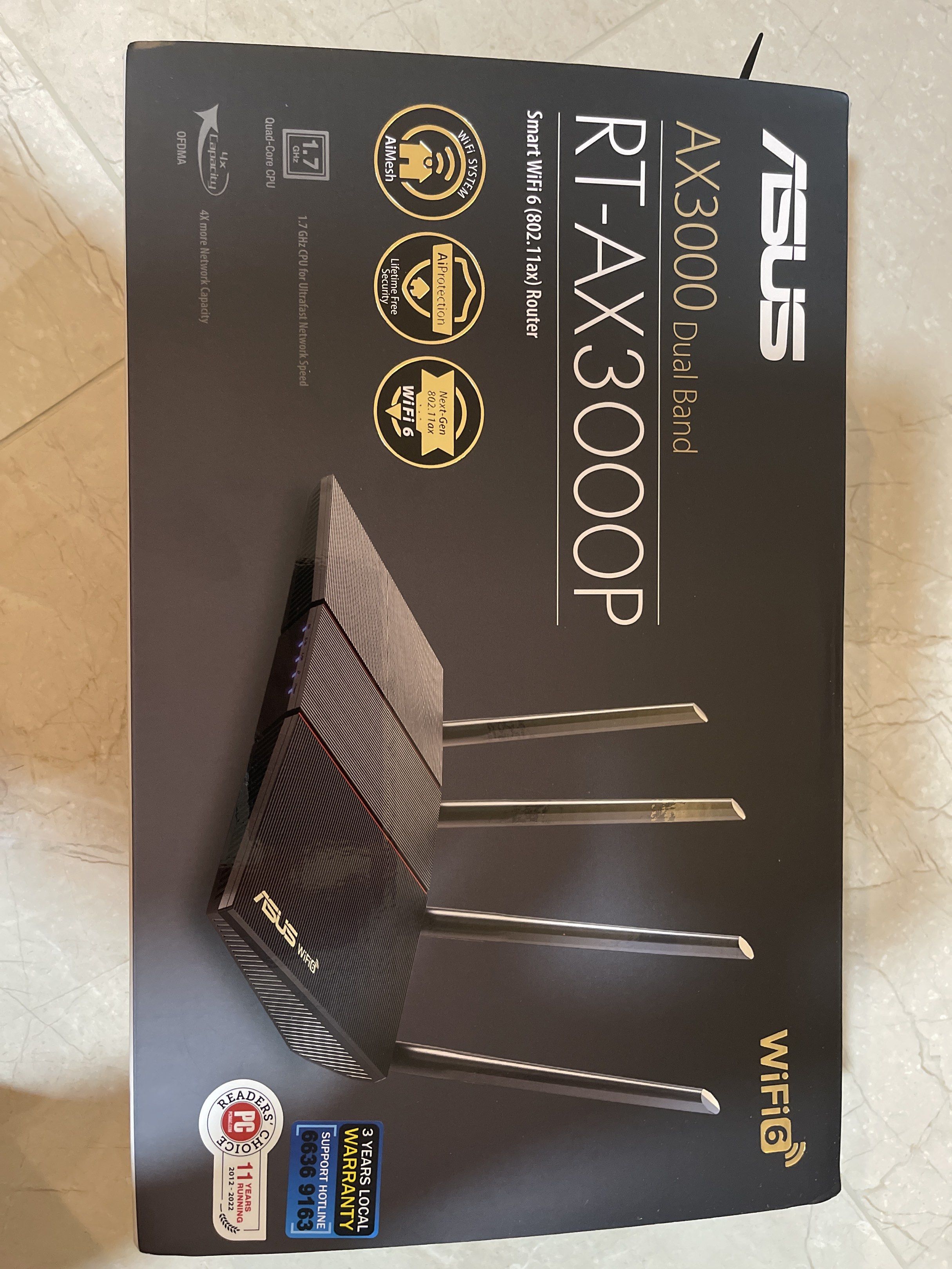 ASUS RT-AX3000P Dual Band WiFi 6 Router