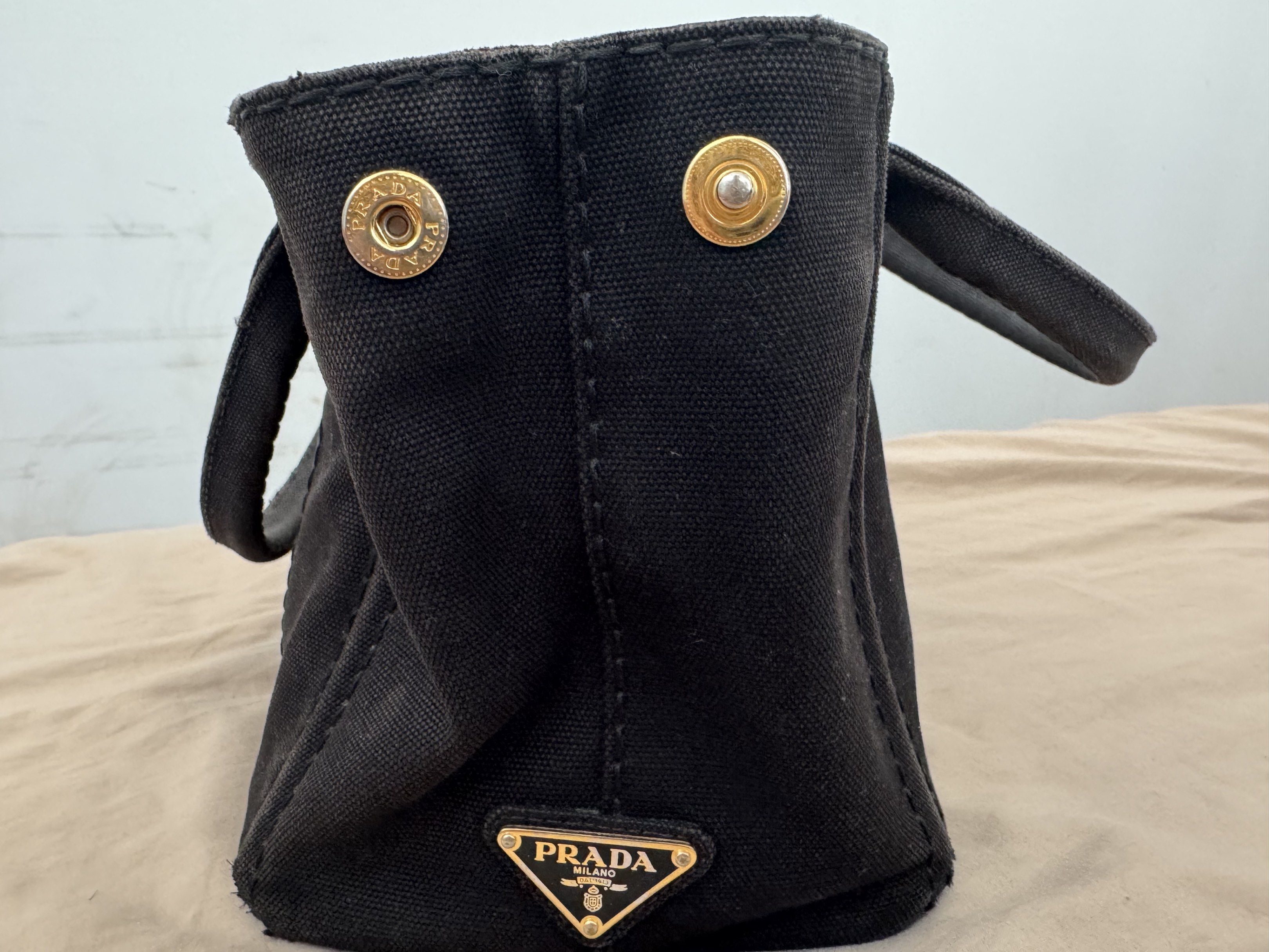 Authentic Prada Canapa (Category: Luxury Bags & Wallets) located in Bacolod City. Submitted by lovedcorner (Listing ID 1418805680, Image 2). Description: Negotiable.