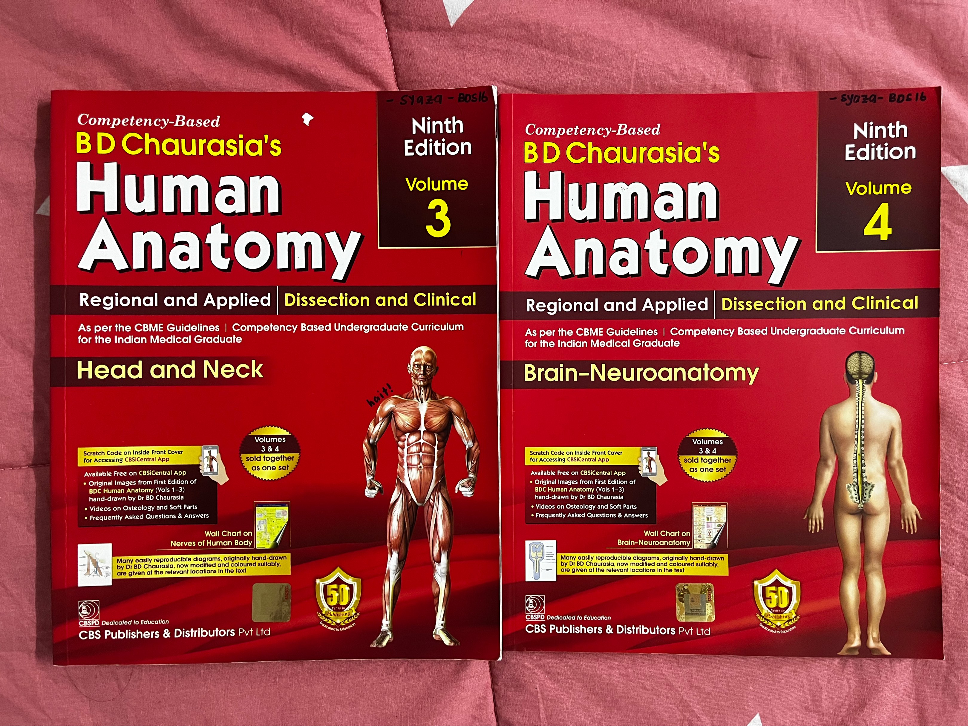 B D Chaurasia's Human Anatomy Volume 3 & 4 (Ninth edition), Hobbies ...