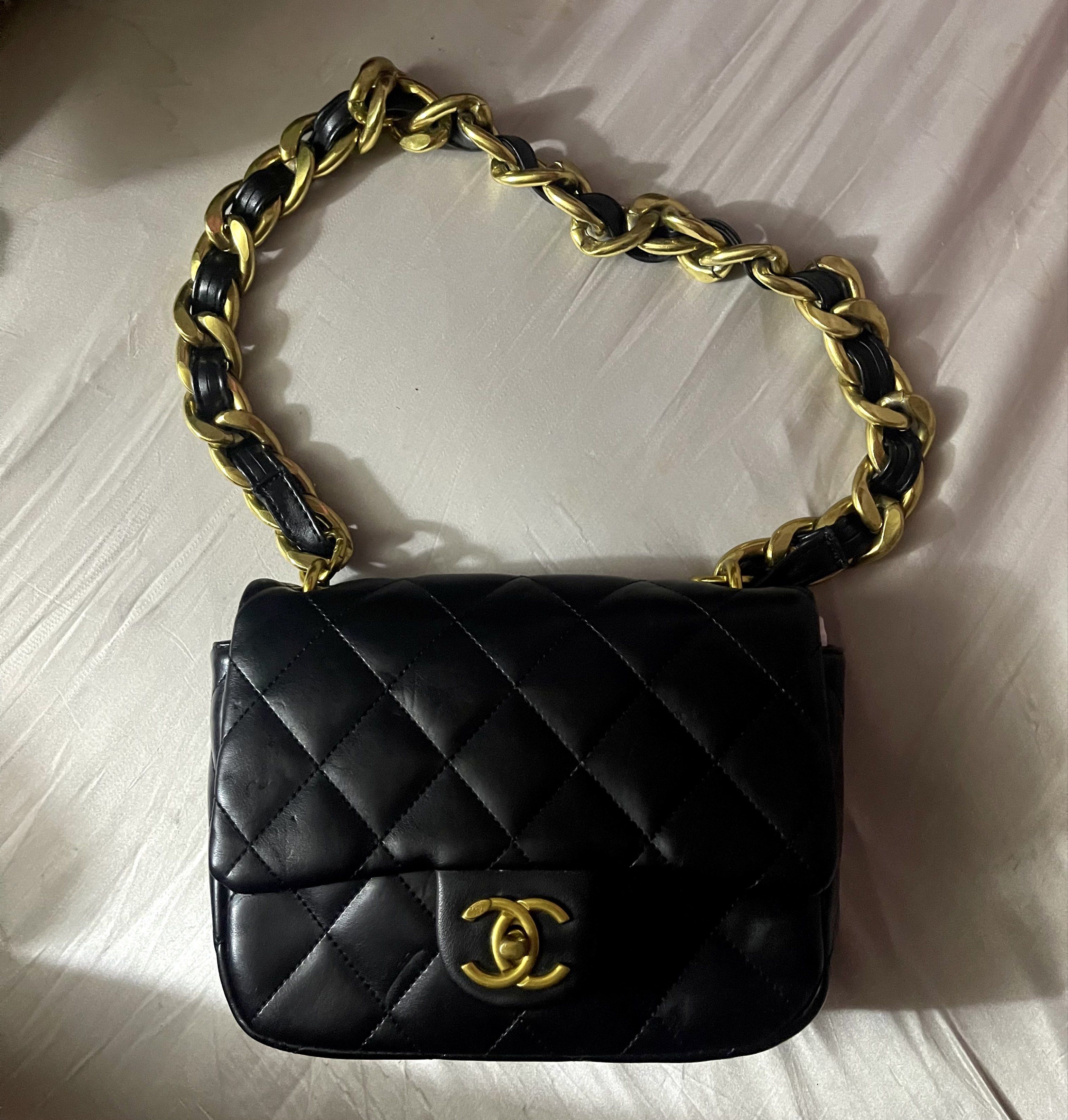 Chanel small flap (Category: Luxury Bags & Wallets) located in Mandaluyong City. Submitted by _spicethrift09 (Listing ID 1418848650, Image 3). Description: Chanel Small Flap 22S Shoulder (shoulder bag only) (SOLD) Chanel Small Flap (cross body) Lalamove or Flash express only.