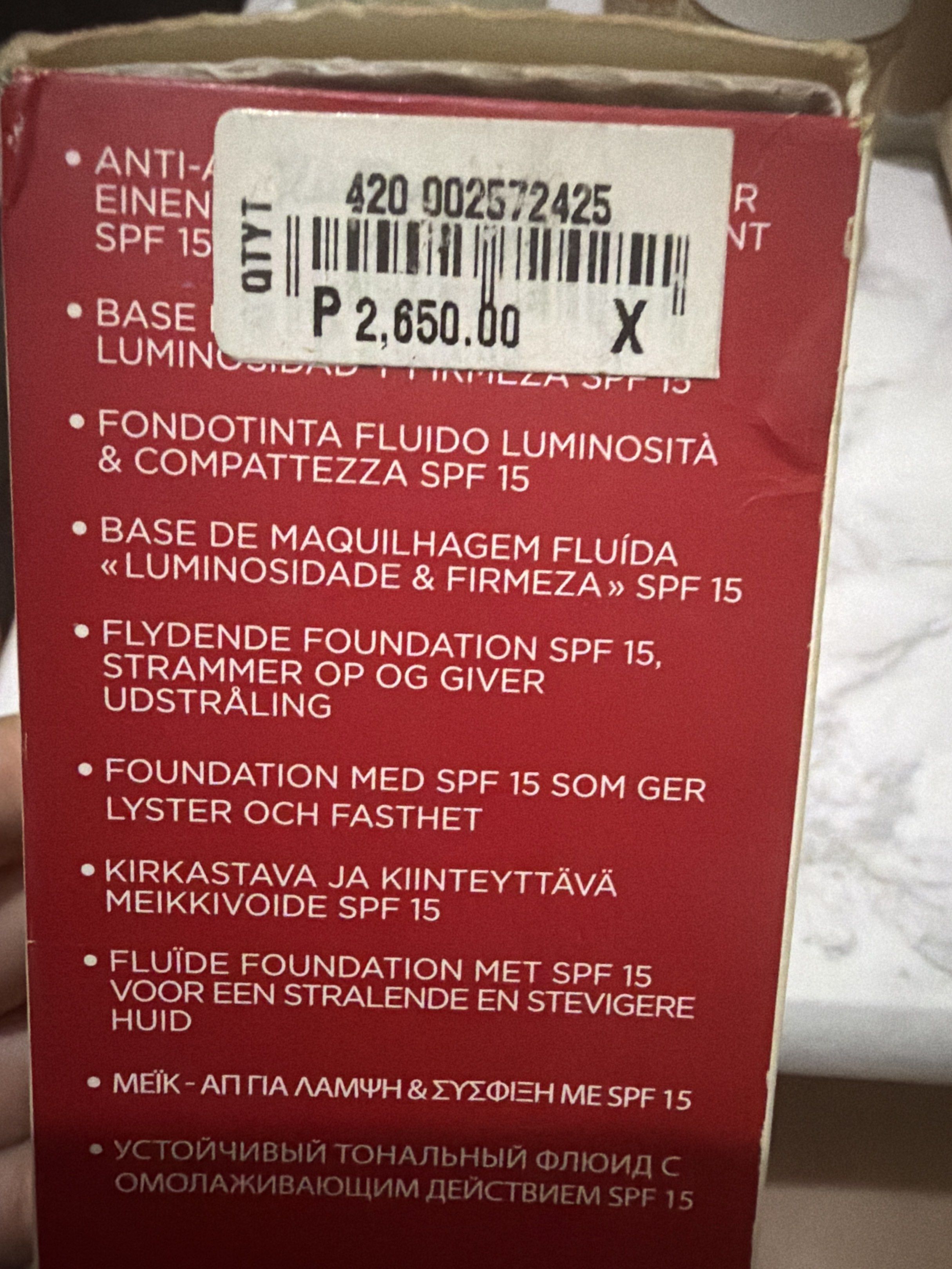 Clarins everlasting youth fluid foundation (Category: Makeup) located in Manila. Submitted by mvx.xv (Listing ID 1418777082, Image 3). Description: Not my shade Shade 103 ivory Just swatched.