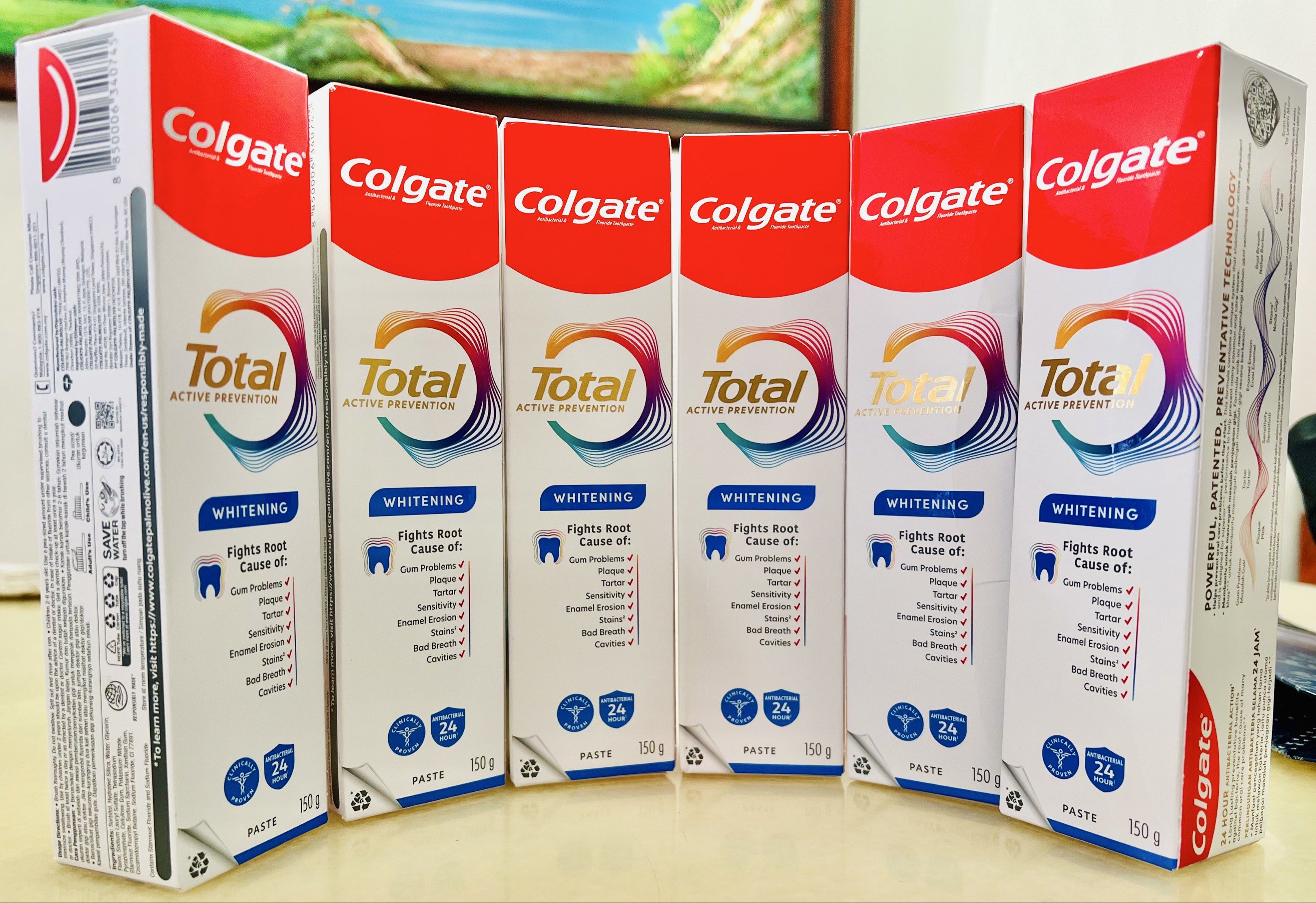 Colgate Total Whitening Toothpaste - 150g, Beauty & Personal Care, Oral ...