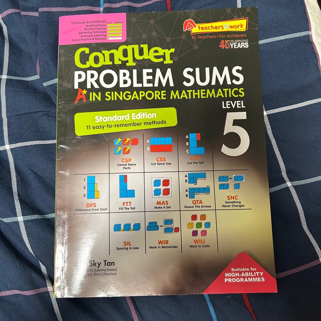 Conquer Problem Sums in Singapore Mathematics Level 5, Hobbies & Toys ...