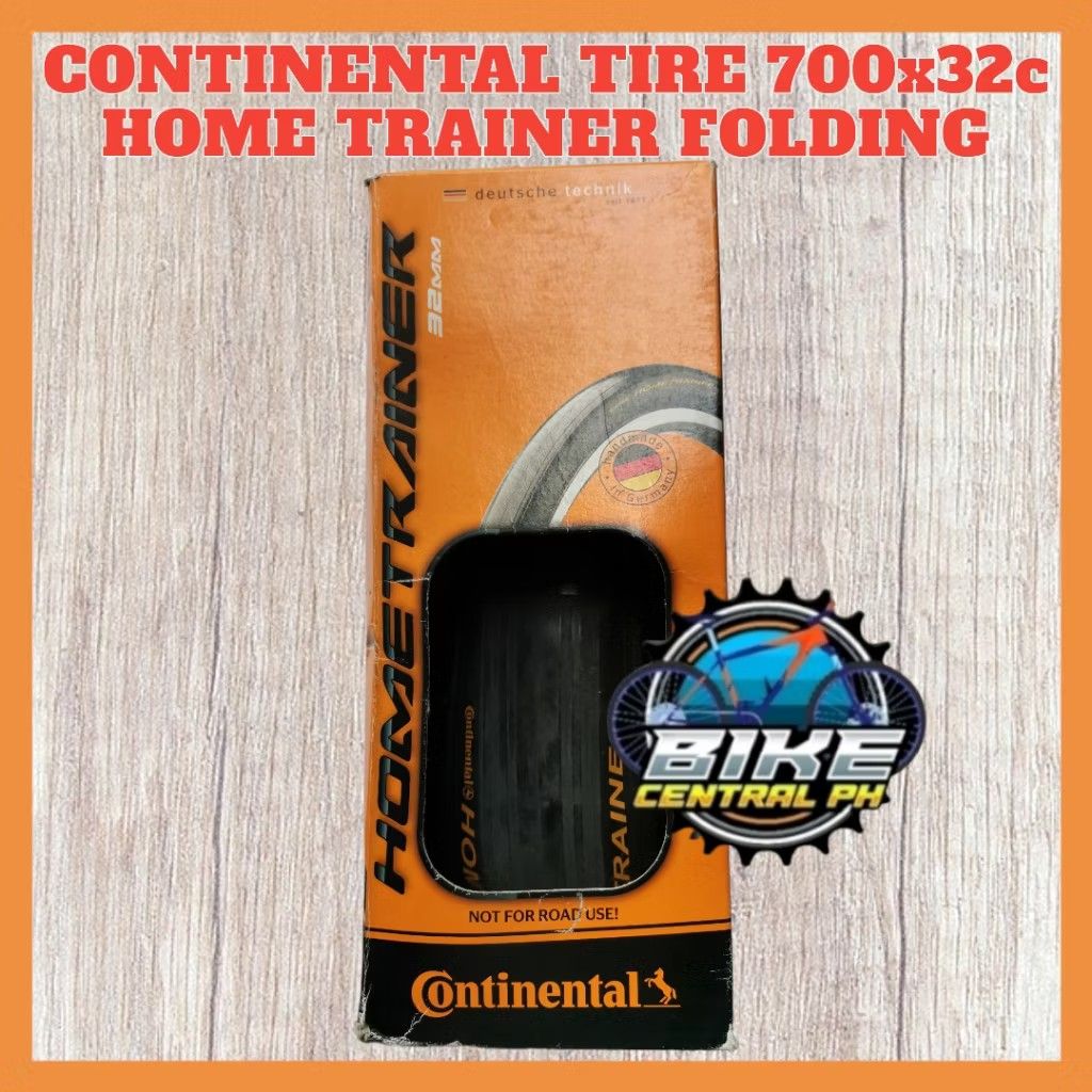 Continental Home Trainer Tire 700x32c Folding (Category: Bicycles) located in San Pedro. Submitted by _falafelz (Listing ID 1418893286, Image 1). Description: CONTINENTAL HOME TRAINER 700x32c NOT FOR ROAD USE! ONLY FOR INDOOR TRAINER 1 PIECE ONLY -MODEL: HOMETRAINER -MADE IN: Germany -COLOR: BLACK -SIZE: 700x32C -Desianed to withstand the unique forces generated by INDOOR TRAINERS -No abraided rubber on the floor -Compound especially resistant to