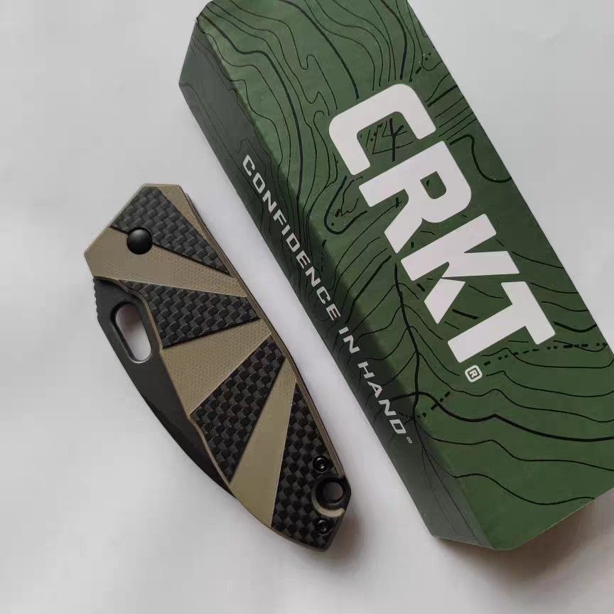 CRKT Heron 2440 Folding Camping EDC knife (Category: Hiking & Camping) located in Manila. Submitted by pasyal (Listing ID 1221121092, Image 2). Description: CRKT Heron 2440 Folder EDC Camping Knife 8Cr13Mov steel G10+carbon fiber liner frame lock pls check my fb page: pasyalheavyindustries.