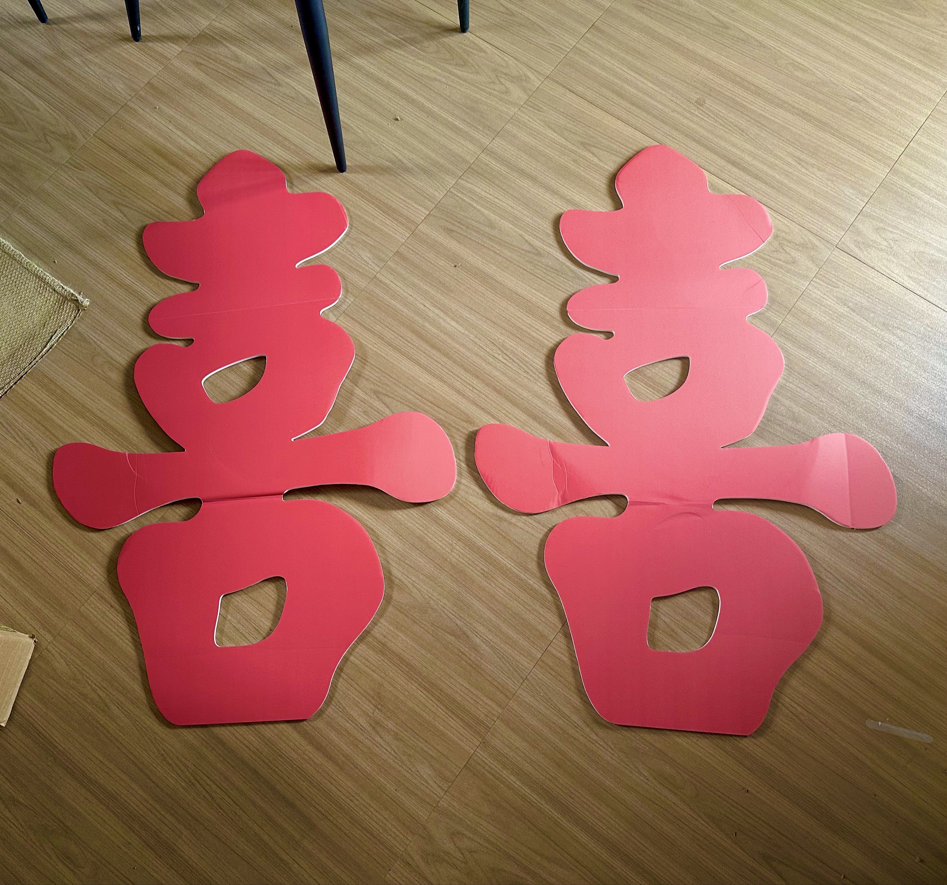 Double Happiness / Sanghee Wedding Engagement Props Decorations (Category: Other Home Decor) located in Quezon City. Submitted by wuppinn (Listing ID 1418922673, Image 2). Description: 👉🏼 Used for 5minutes for pictorial 👉🏼 Already have creases / folds when received from China 👉🏼 Original price is Php 480+ SF to PH but now selling for 290.