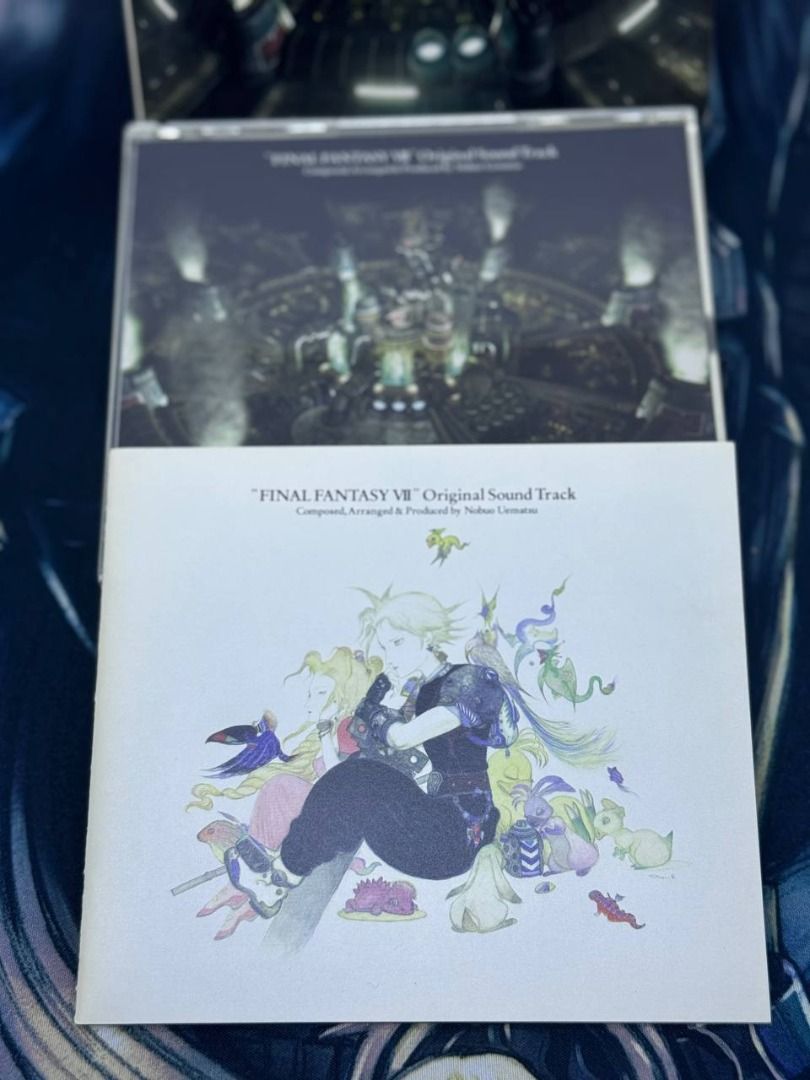 Final Fantasy VII Original Soundtrack (Category: CDs & DVDs) located in Manila. Submitted by newgametechph (Listing ID 1418821881, Image 3). Description: Original soundtrack for Final Fantasy VII. Includes 4 CDs and a booklet with character illustrations. Features music composed, arranged, and produced by Nobuo Uematsu. Published by Square Enix. The CD case and booklet are included. Payment 1st via Gcash or BPI then Lalamove/LBC Meet ups at Robin