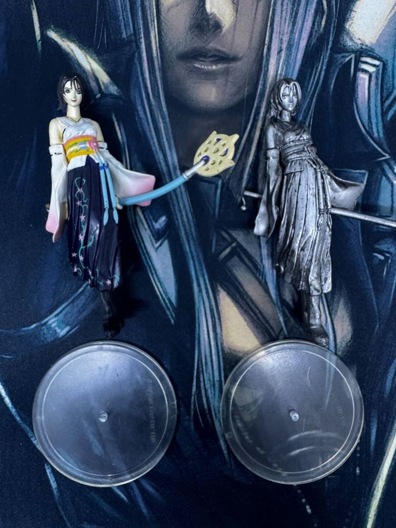 Final Fantasy X Figures Set (Category: Figurines & Statues) located in Manila. Submitted by newgametechph (Listing ID 1418828701, Image 3). Description: - Final Fantasy X Figures Set - Includes the ff: - Tidus Trading Arts Mini - Yuna X2 Trading Arts Mini - Auron Trading Arts Mini (Sealed) - Wakka Coke Figure *Free 2x Yuna Trading Arts Colored & Metallic Figures with broken peg bases Payment 1st via Gcash or BPI then Lalamove/LBC Meet ups at Robi