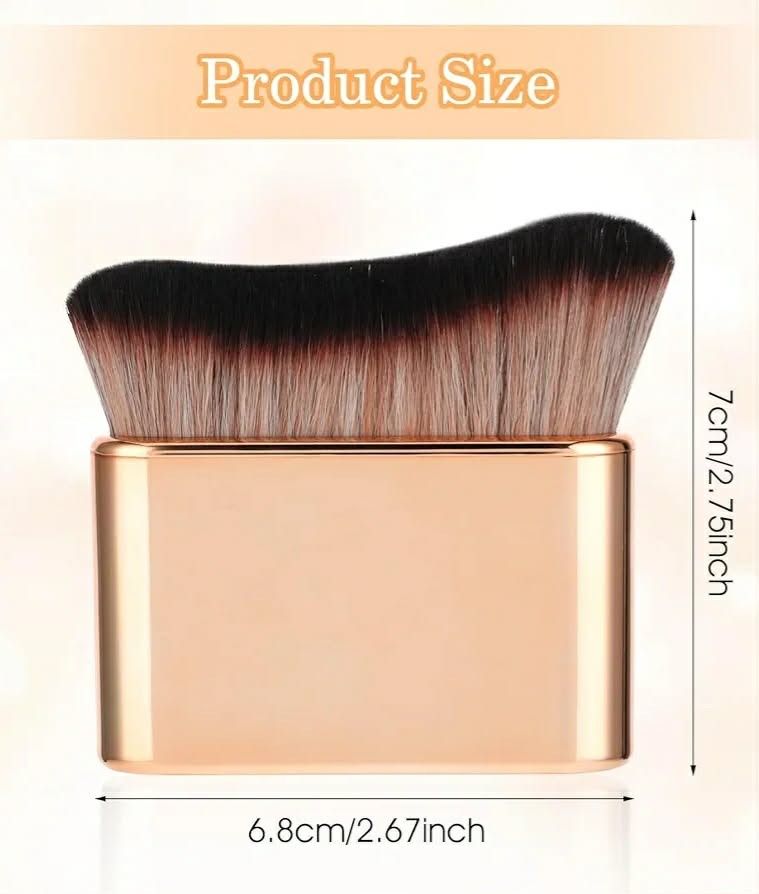 Foundation Kabuki Brush/Self Tanning Brush (Category: Makeup) located in Quezon City. Submitted by floreskari78555 (Listing ID 1418906312, Image 3). Description: ​A dense, ultra-soft brush with a flat or slightly rounded top. It is designed to "buff" product into the skin rather than just painting it on, resulting in a flawless, streak-free, airbrushed finish. How to Use It ​For Foundation: ​Dot liquid or cream foundation directly onto your face.
