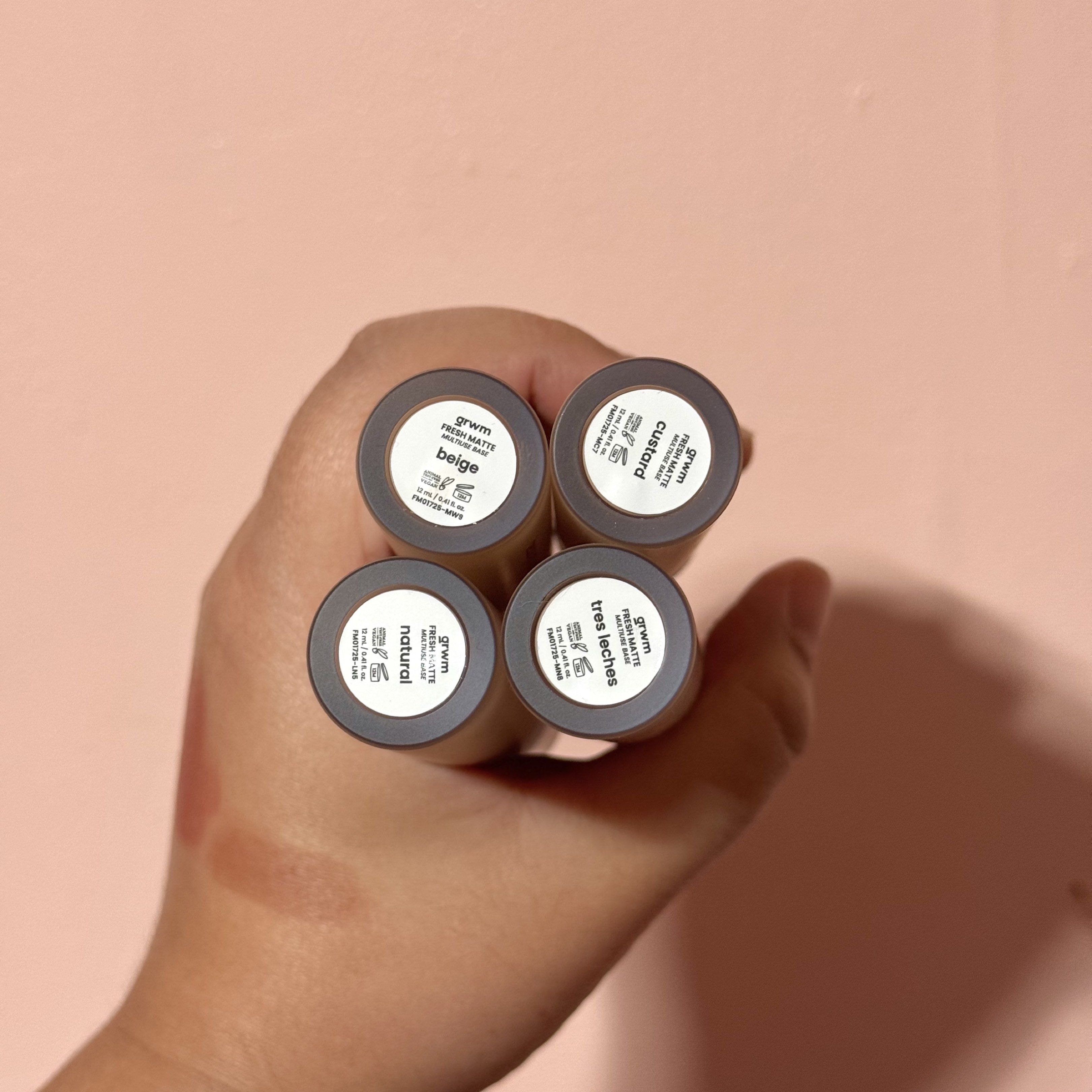 GRWM Cosmetics Fresh Matte Concealer (Category: Makeup) located in Taguig. Submitted by cris_021 (Listing ID 1418942724, Image 2). Description: - GRWM Cosmetics Fresh Matte Concealer - Available Shades: Beige, Custard, [SOLD Natural, Tres Leches] - Provides a matte finish - Tube packaging with white cap and gold accents - Sleek and modern design - Achieve a flawless complexion Location Taguig.
