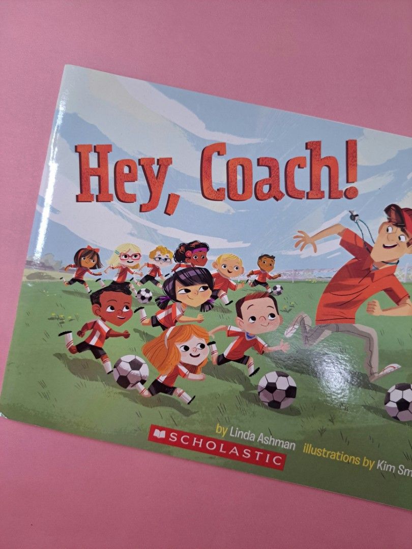 Hey, Coach! by Linda Ashman (Category: Storybooks) located in Santa Rosa. Submitted by thecoolkidsclub (Listing ID 1418868156, Image 1). Description: Learning something new takes courage — and a little patience. A lively, encouraging story about kids learning to play football with the help of a coach who reminds them that trying matters more than winning. Missed kicks, mixed feelings, and small victories all make an appearance as confidence grows