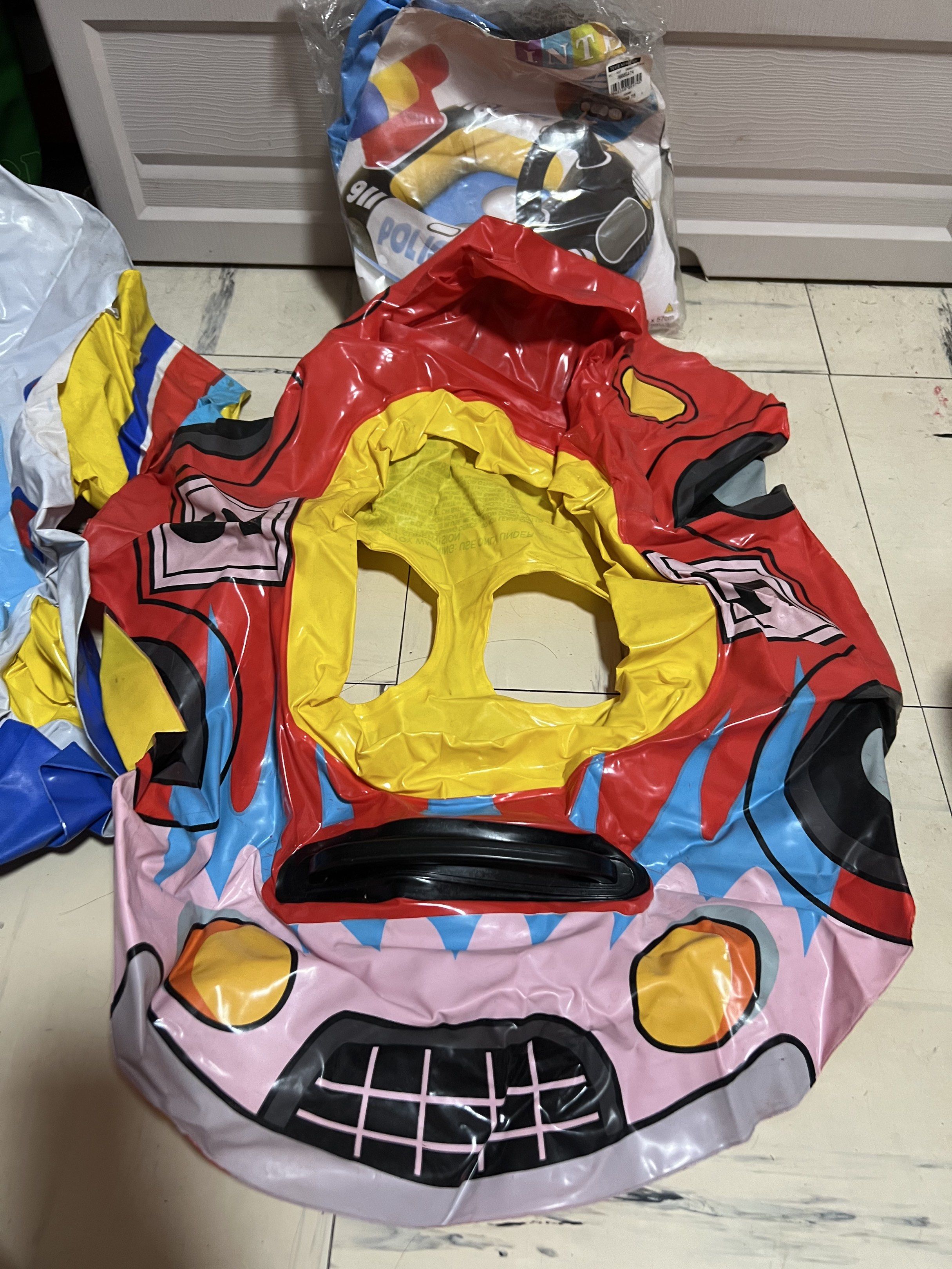 Intex Police Car, red car and airplane Inflatable Pool Float, Hobbies ...