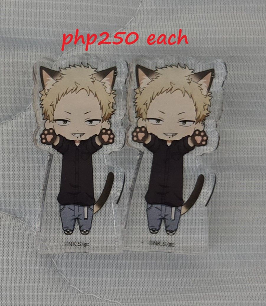 Given: NobiNeko Stretched Cat Acrylic Stand (Category: Character Goods) located in Antipolo. Submitted by animeblmerchs (Listing ID 1406450754, Image 1). Description: Given: NobiNeko Stretched Cat Acrylic Stand - Unsealed to check design (Blind box item) - Character: Akihiko Kaji - Authentic from Japan - Onhand, ready for shipping Php250 each + SF MOP: Gcash/Maya/BPI/Metrobank/Unionbank.