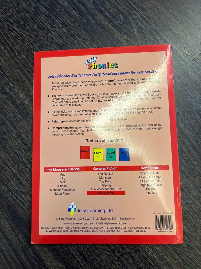 Jolly Phonics Red Level Readers General fiction - Set of 5, Hobbies