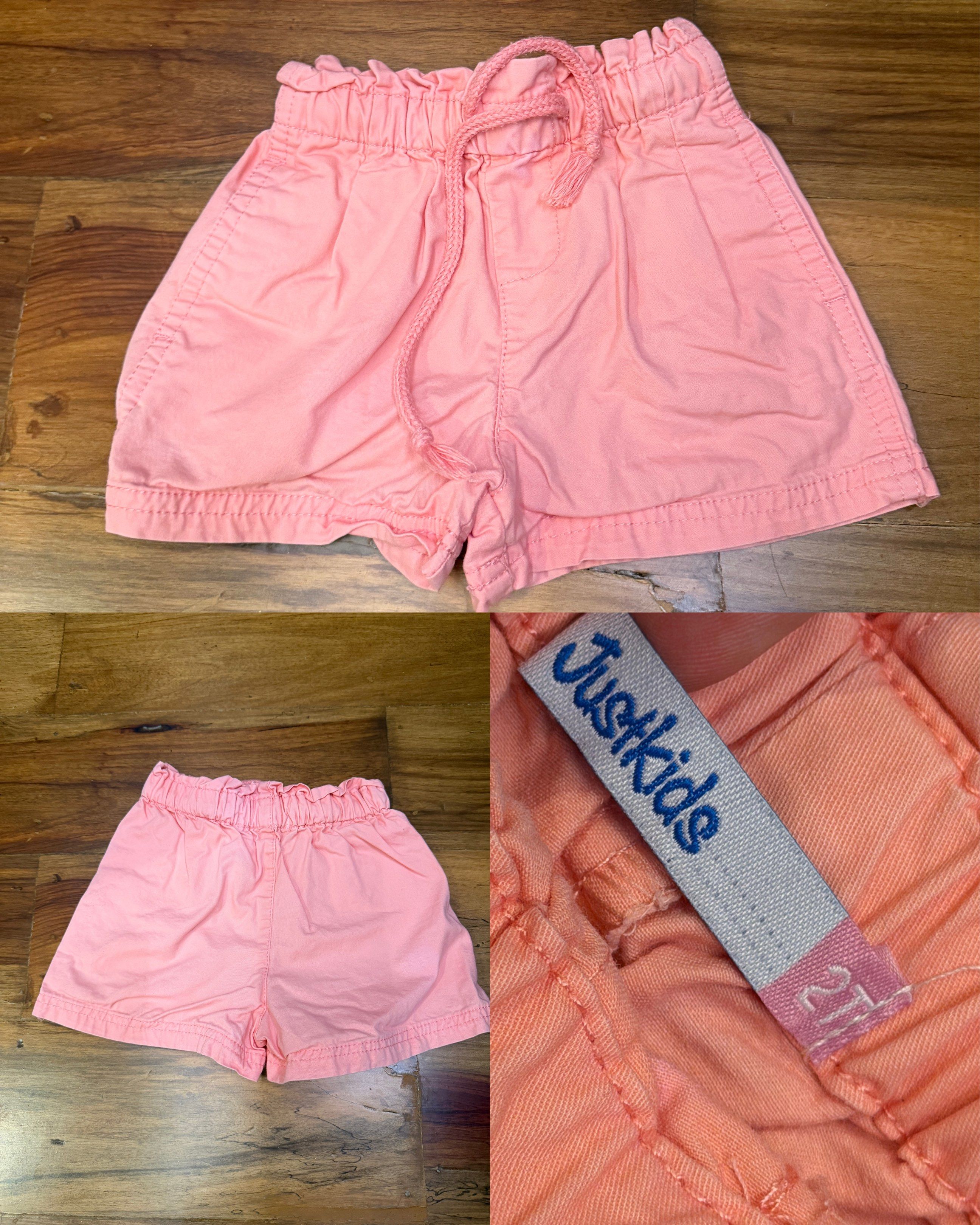 JustKids Pink Shorts 2T (Category: Babies & Kids Fashion) located in Bacolod City. Submitted by shopwithesa (Listing ID 1418846718, Image 1). Description: - JustKids pink shorts - Size 2T - Elastic waistband with drawstring - Vibrant pink color - Comfortable fabric - Perfect for everyday wear.
