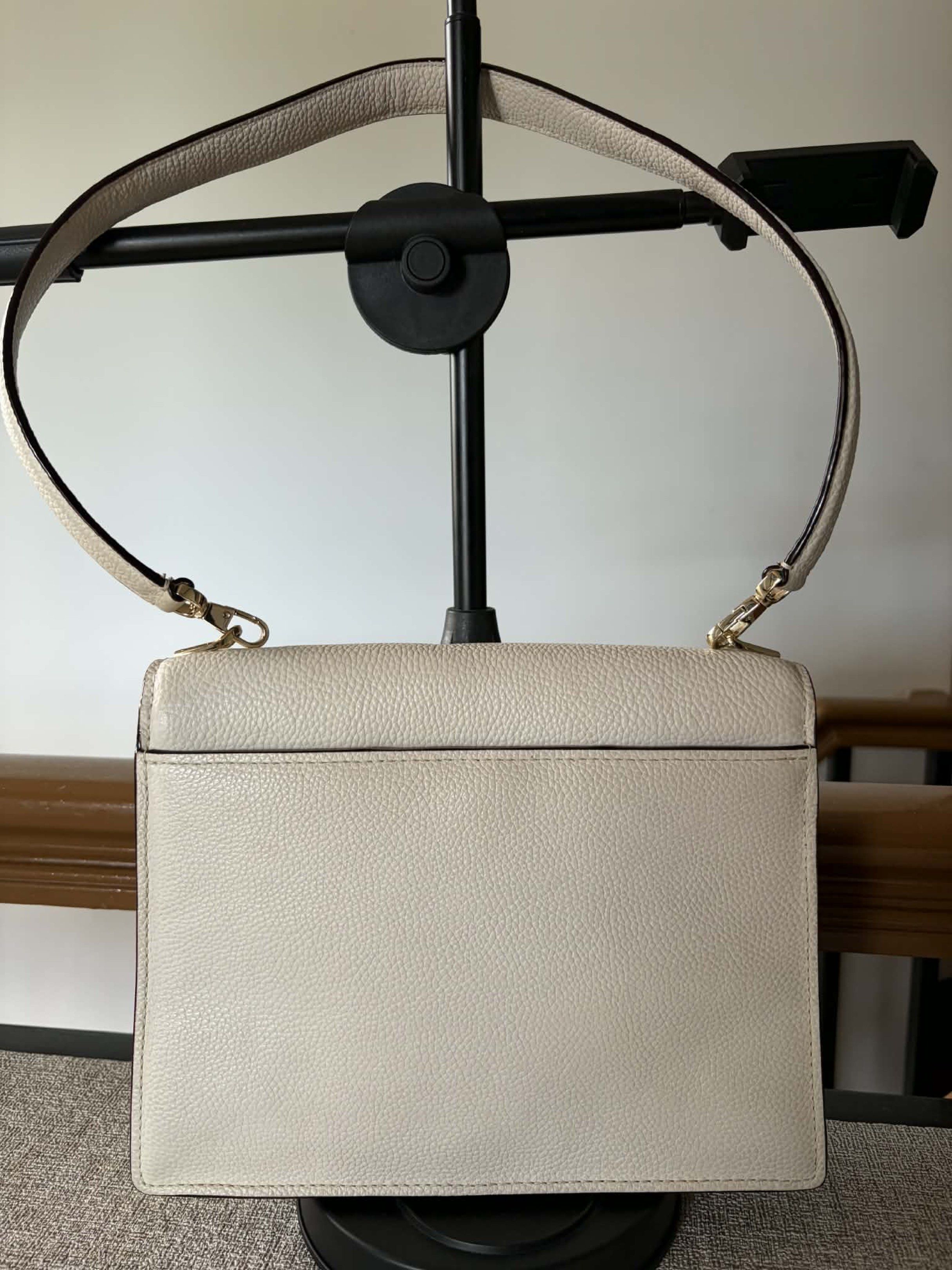 Kate Spade Devoe Street Sophie Shoulder Bag (Category: Luxury Bags & Wallets) located in Dasmarinas. Submitted by melram83 (Listing ID 1418837149, Image 3). Description: Pebbled leather Very light gray color 10.5” x 8” x 2.5” Strap is 13” .