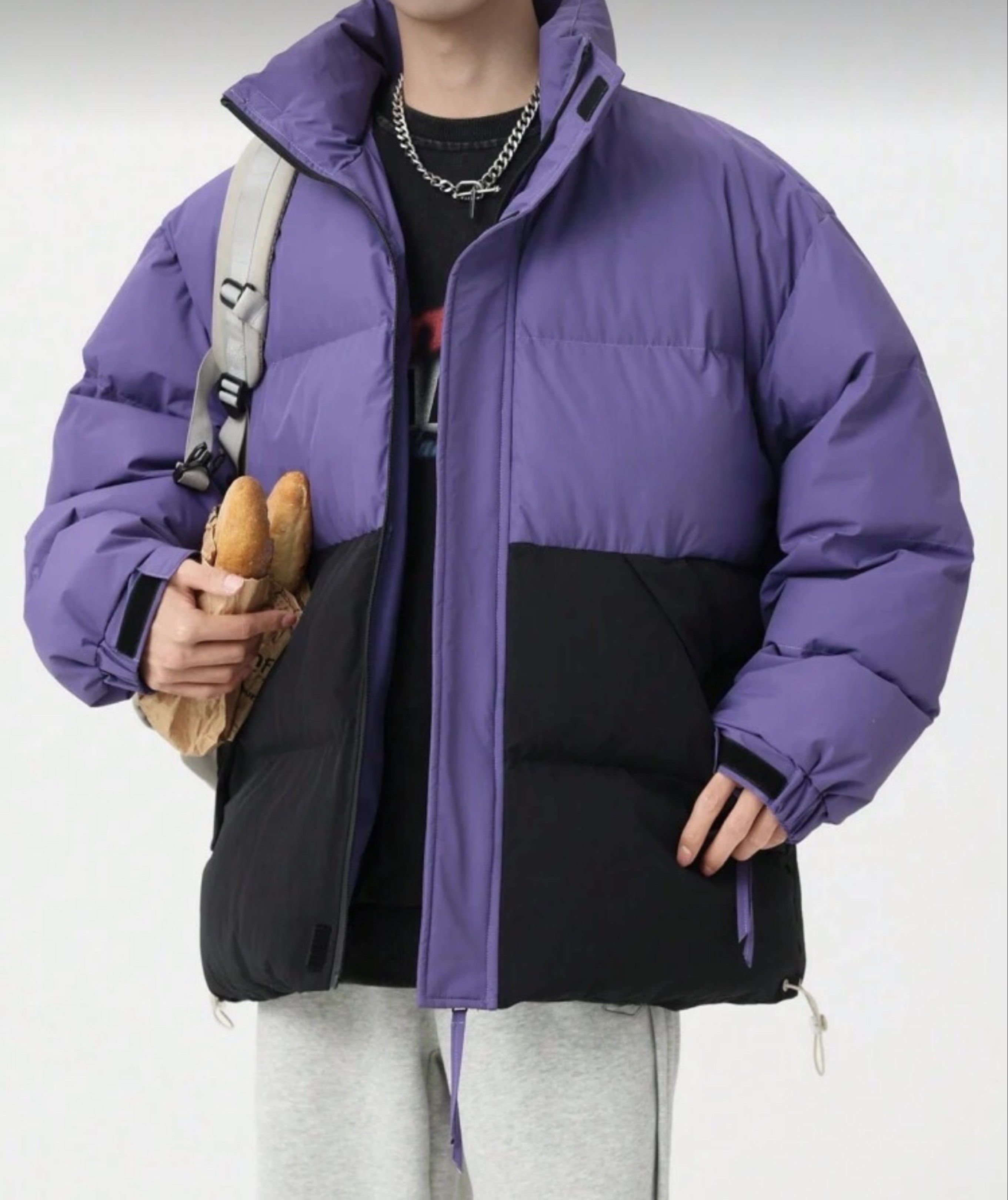 Large Men Purple Winter Puffer Jacket (Category: Coats, Jackets and Outerwear) located in Manila. Submitted by tierramodaph (Listing ID 1418814132, Image 1). Description: Large Men. Perfect for up to -15C harsh winter weather and can fit up to 4 layers inside..