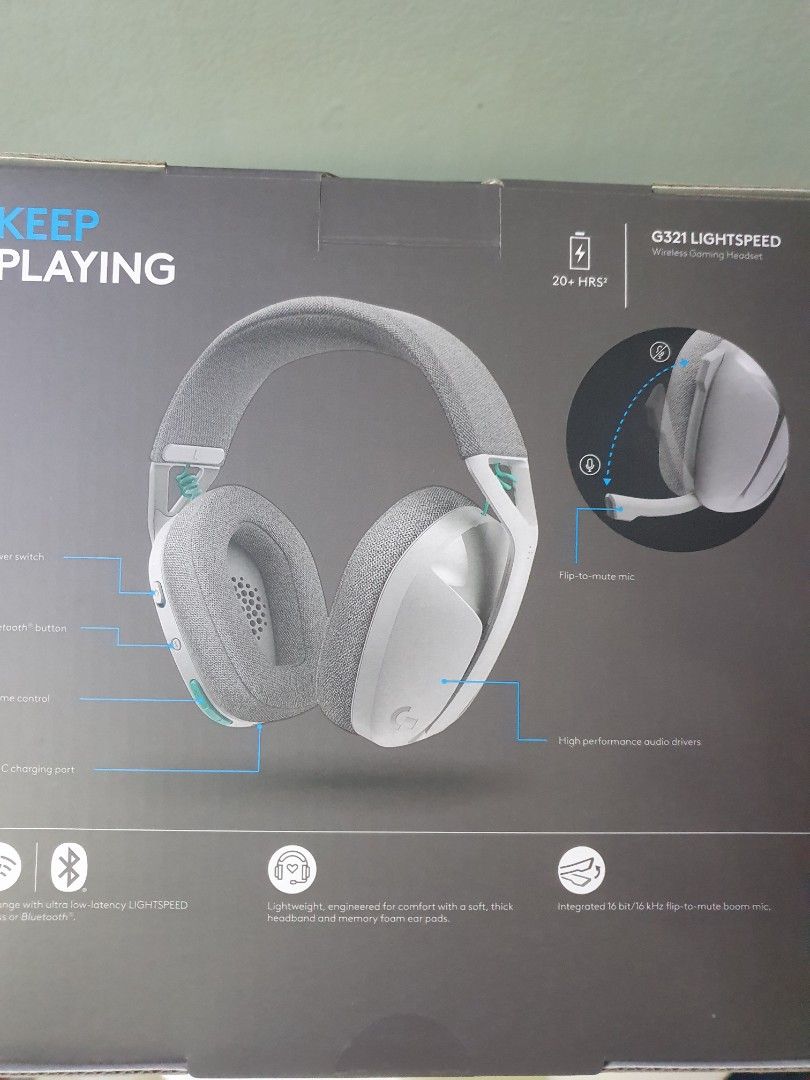 Logitech G321 Lightspeed Wireless Gaming Headset/Headphone65561082703746111