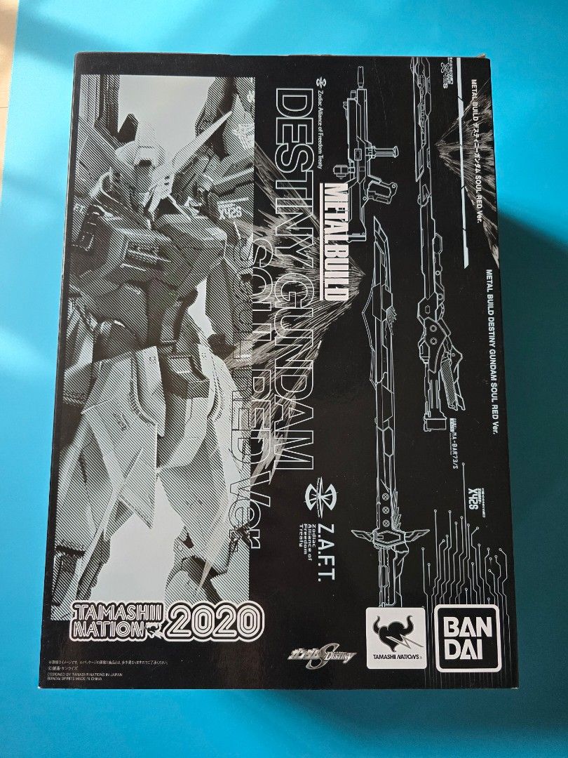 Metal Build Destiny Gundam Soul Red Ver. (Category: Gundam Model Kits) located in Singapore. Submitted by dayson1314 (Listing ID 1418846194, Image 2). Description: Hi, I would like to sell my Brand New Metal Build Destiny Soul Red Ver. It is brand new, sealed, unopen Metal Build Destiny Soul Red Ver. However, there is slight wear and tear on the main box as shown in the pictures. Not suitable for box collectors. It comes with the original brown b