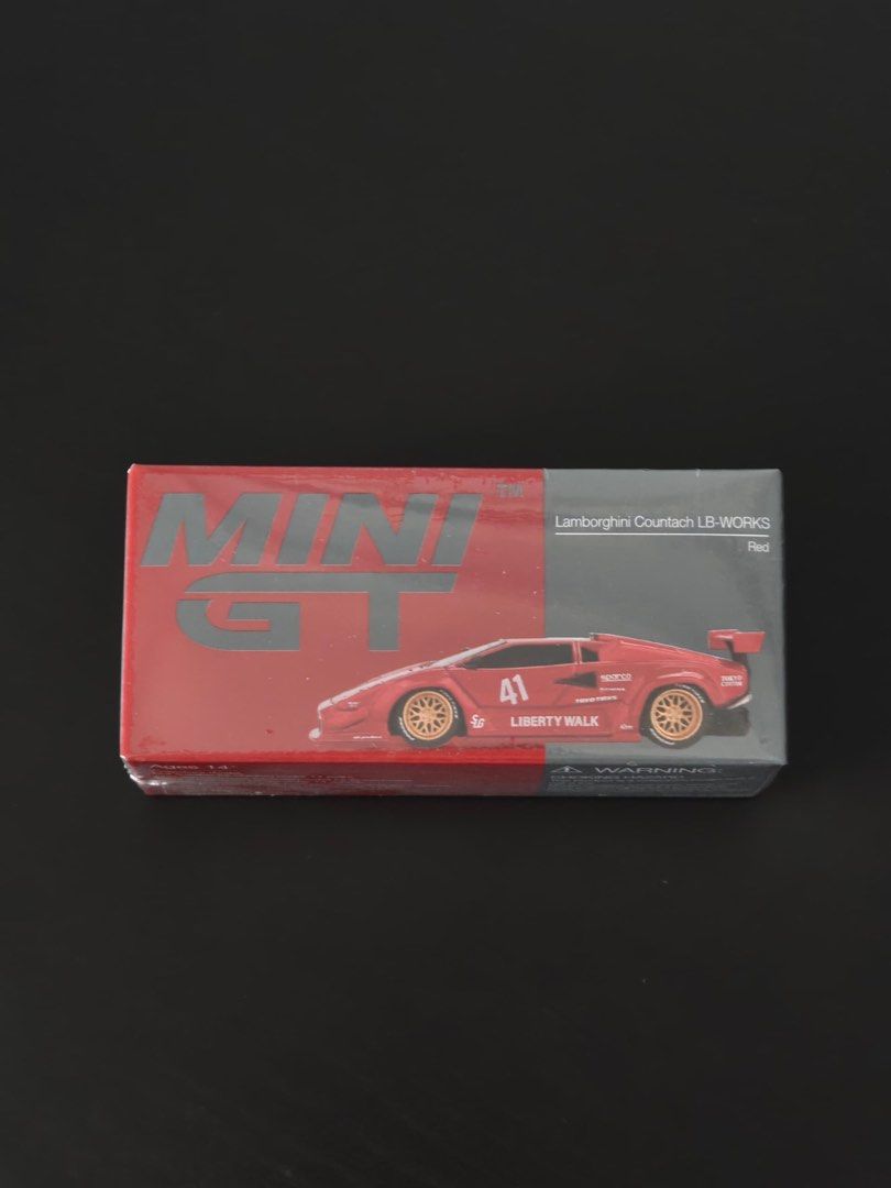 MiniGT Lamborghini Countach LB-WORKS Red, Hobbies & Toys, Toys & Games ...