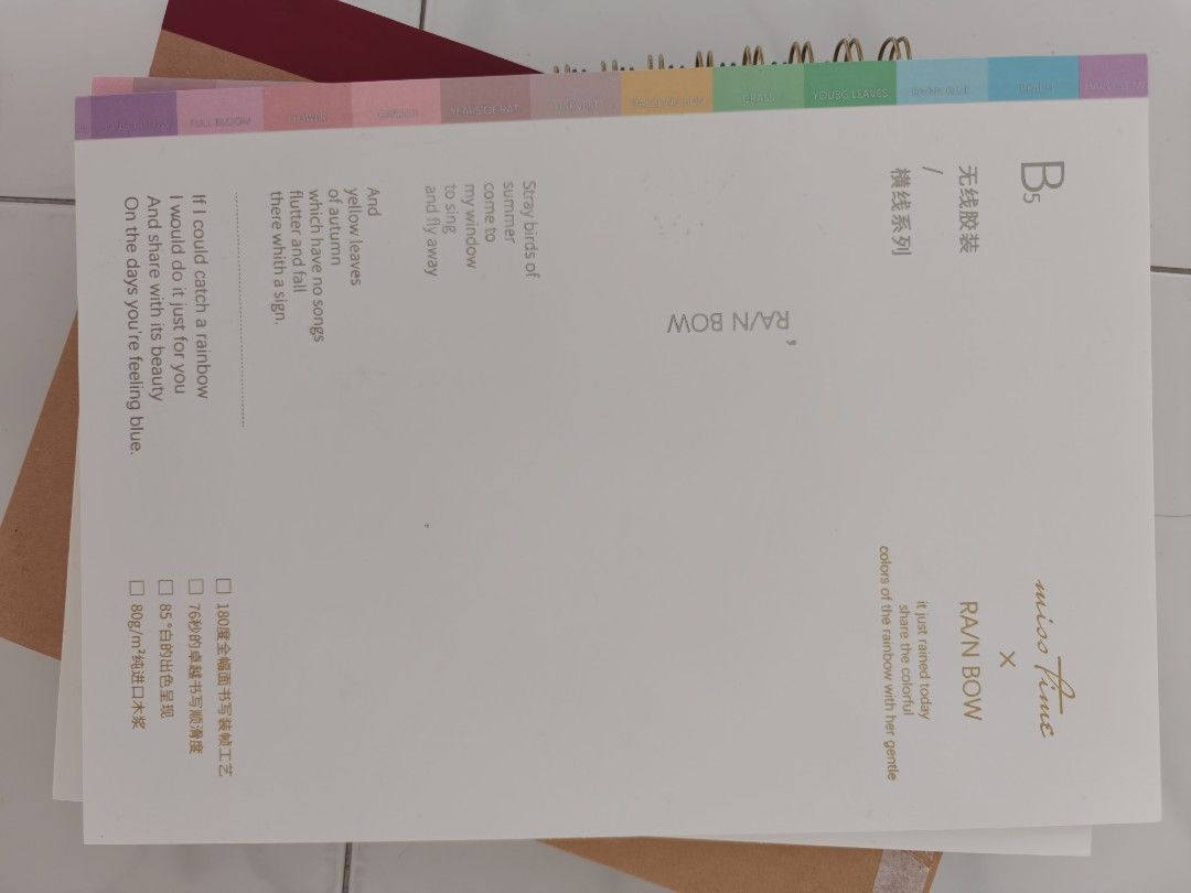 Notebook (Category: Stationery & School Supplies) located in Singapore. Submitted by pris16 (Listing ID 1418910973, Image 3). Description: Used one/two pages oni P1&2: From green party. Selling at $2 P3&4: From green party. Selling at $2, Qty:2 P5&6: From Muji. Selling at $1(If buy with the others, can CONSIDER free) Price fixed, meetup can nego(NS line/punggol coast mrt oni).