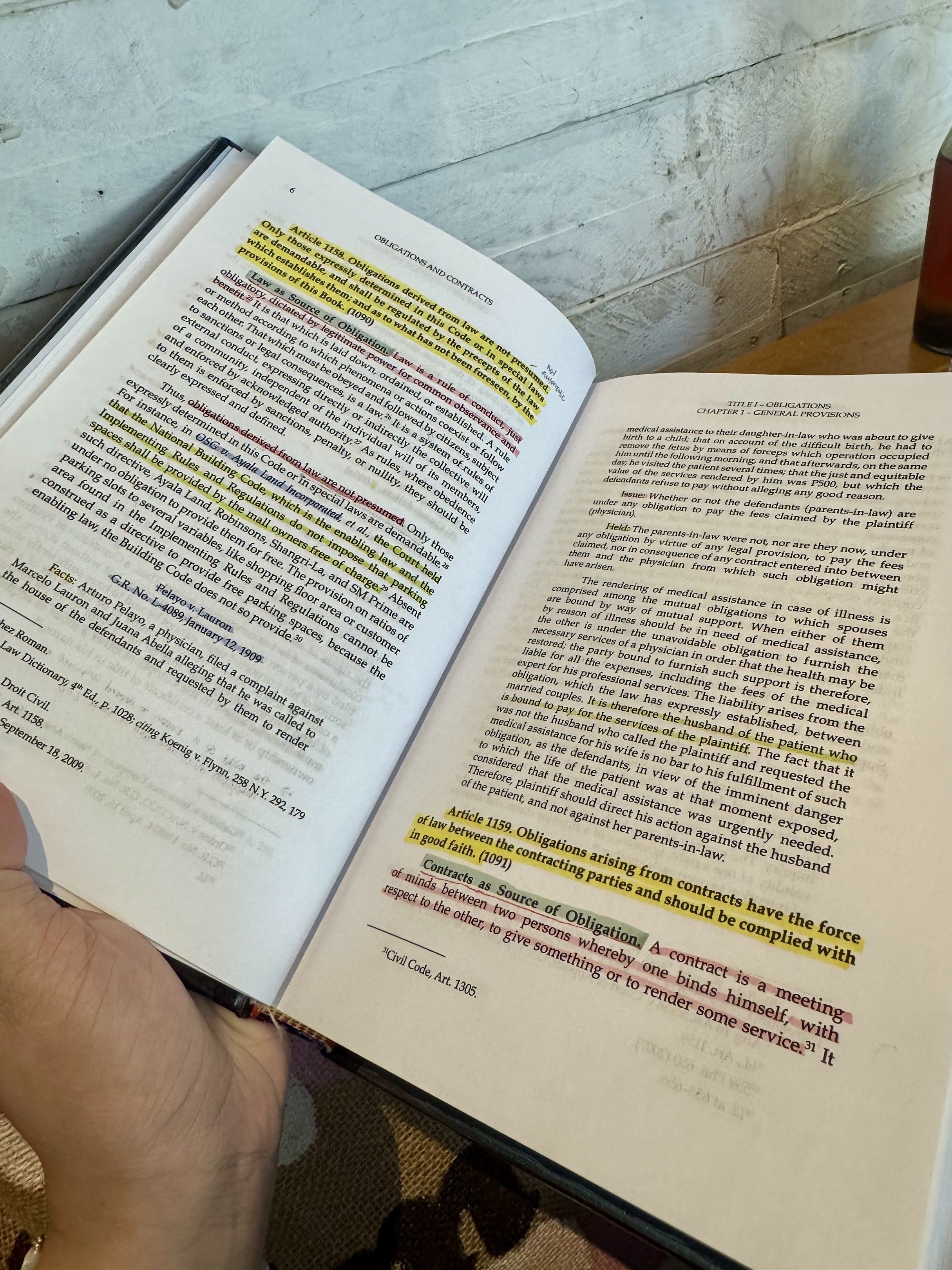 Obligations and Contracts 2024 Edition (Category: Textbooks) located in Manila. Submitted by olxph_shei (Listing ID 1418815965, Image 3). Description: Kakabuy lang po. First 7 pages lang yung may highlight. Biglang change text books kami. Selling it for Php 1,700 sa Rex mismo binili .