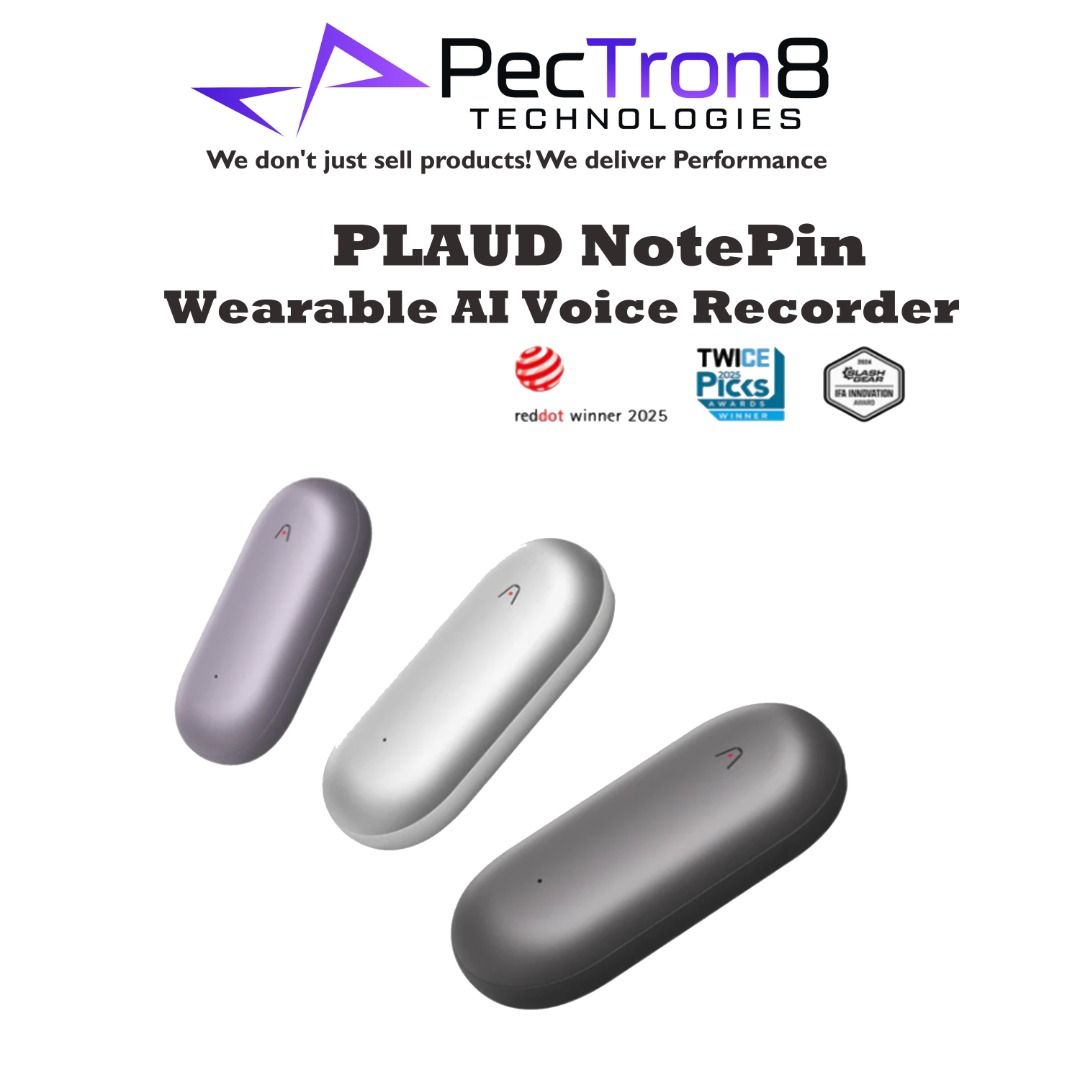PLAUD NOTEPIN BUNDLE - COSMIC GREY - LUNAR SILVER - LUNAR SILVER -