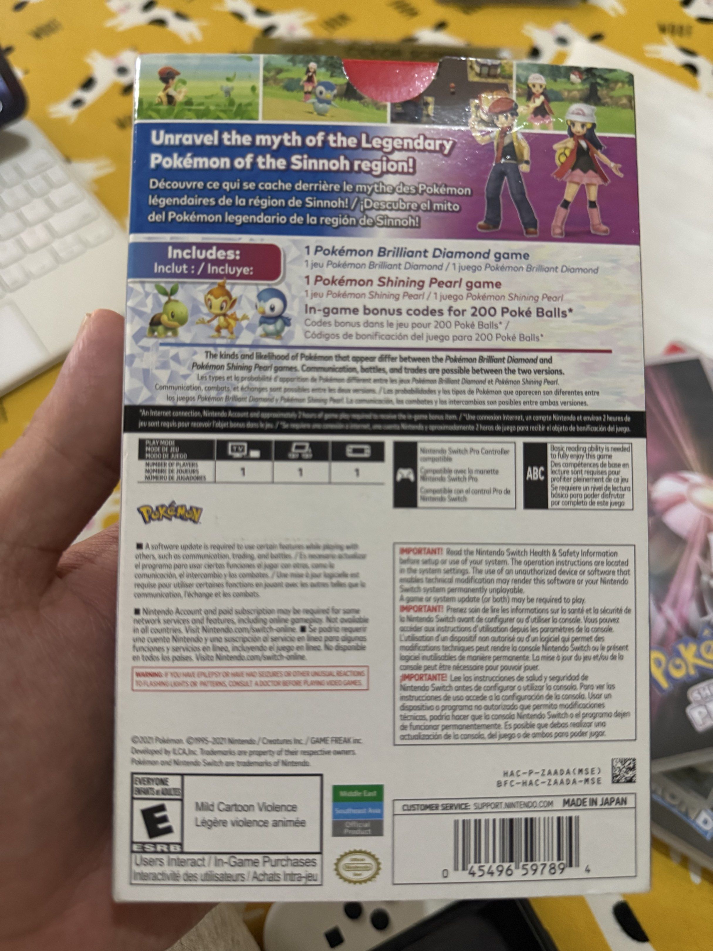 Pokemon pearl and diamond double pack switch (Category: Nintendo) located in Valenzuela. Submitted by gamerboy19 (Listing ID 1418824680, Image 3). Description: Pokemon pearl and diamond double pack nintendo switch Brilliant diamond is still sealed Pokemon pearl opened and slightly used Unused codes for 2 x 100 Pokeballs For SDD AVAILABLE✅ .