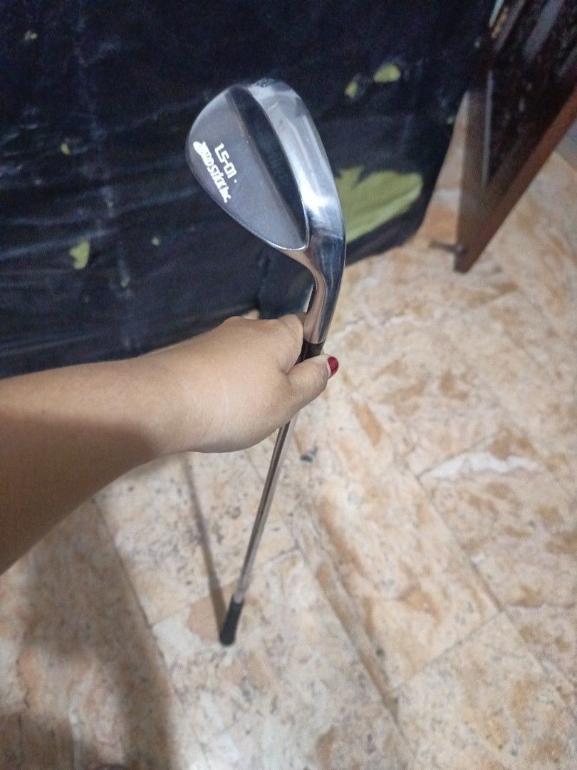 Pro Stixx LS-01 52 Wedge (Category: Golf) located in Manila. Submitted by yeonmei5614747 (Listing ID 1418867789, Image 2). Description: - Yard Stick INC LS-01 52 wedge golf club - Silver club head - Silver shaft - Black grip with blue star design -Righty -Like New .