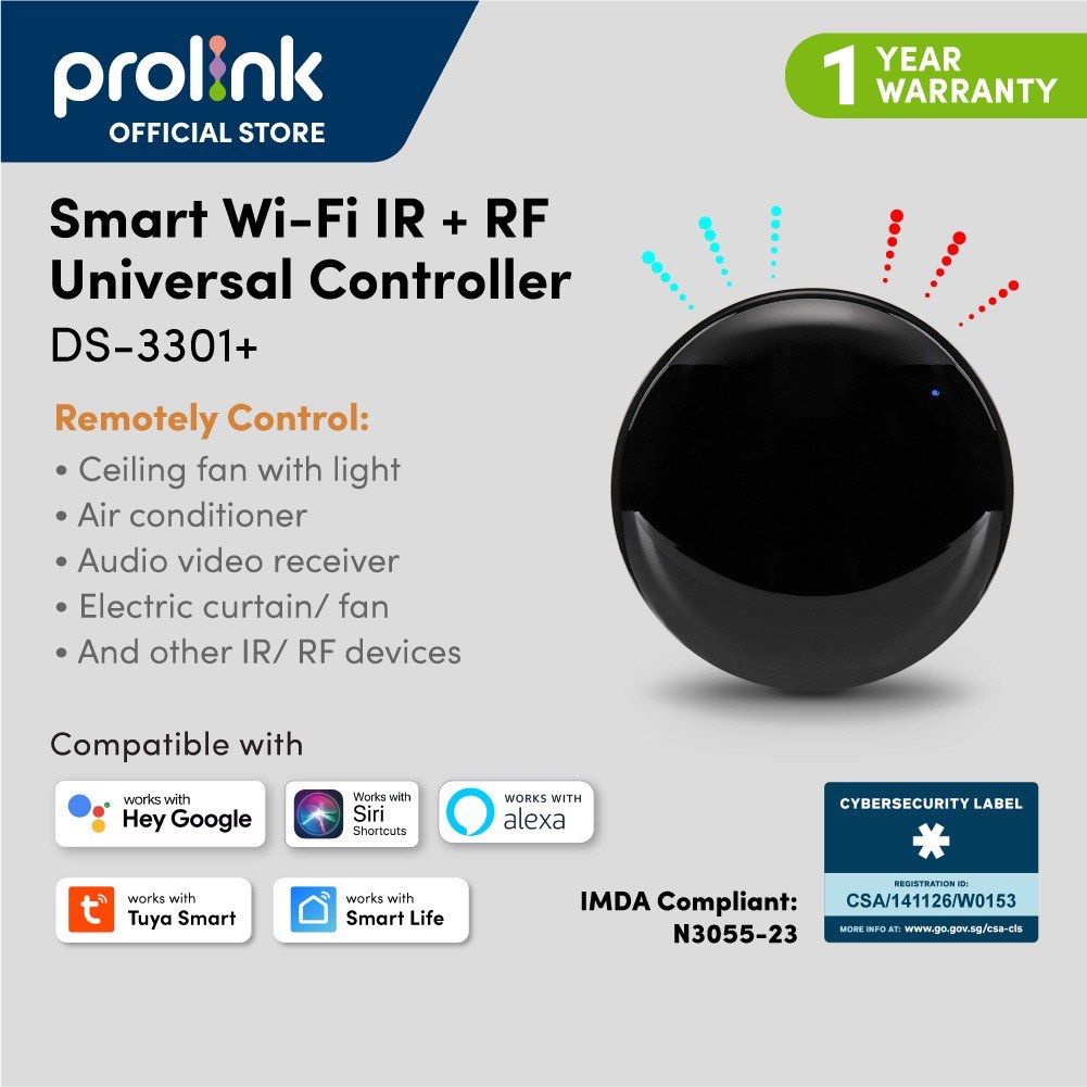 Prolink IR and RF universal Control443241502102661120