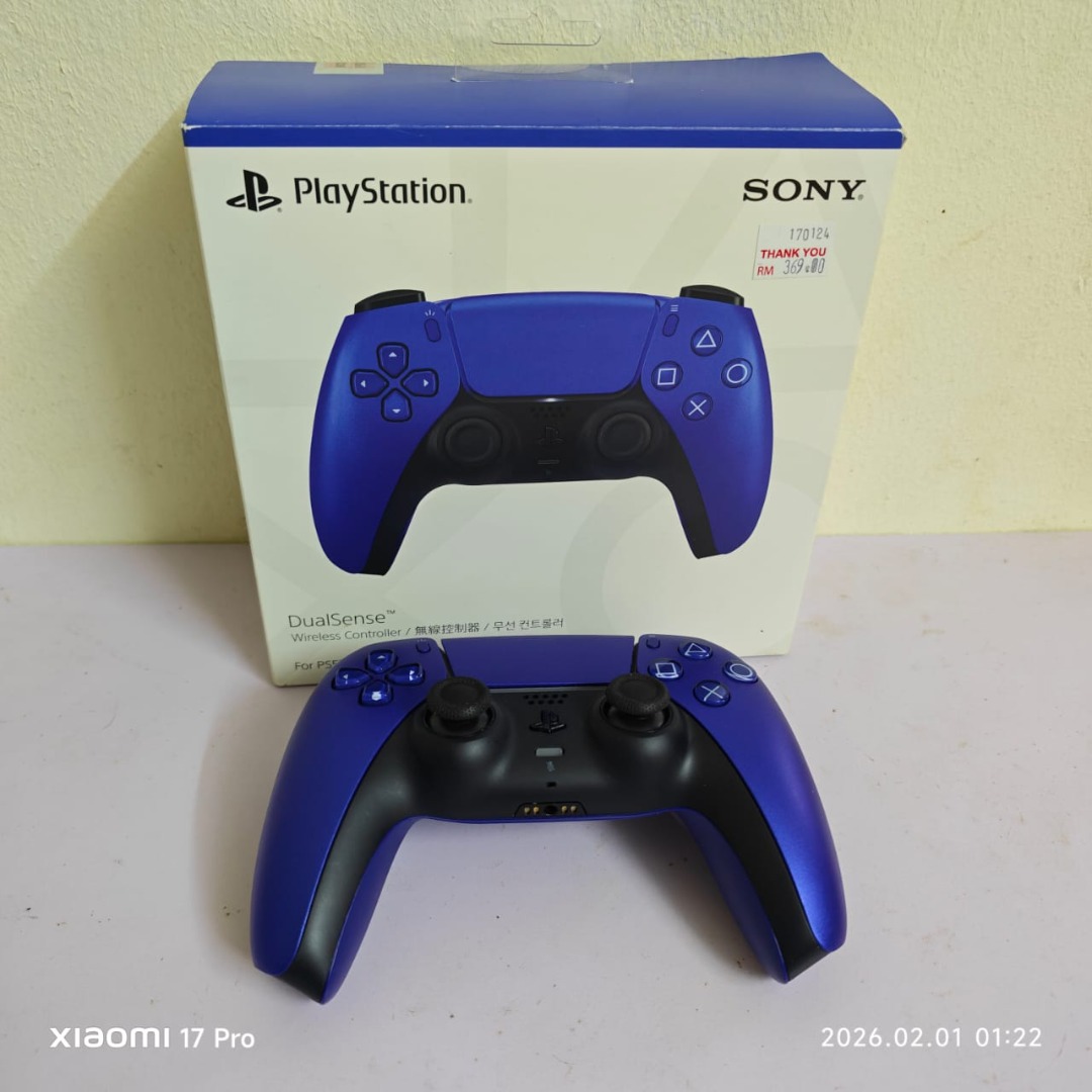 ps5 controller ds5 cobalt blue MYSET USED, Video Gaming, Gaming ...