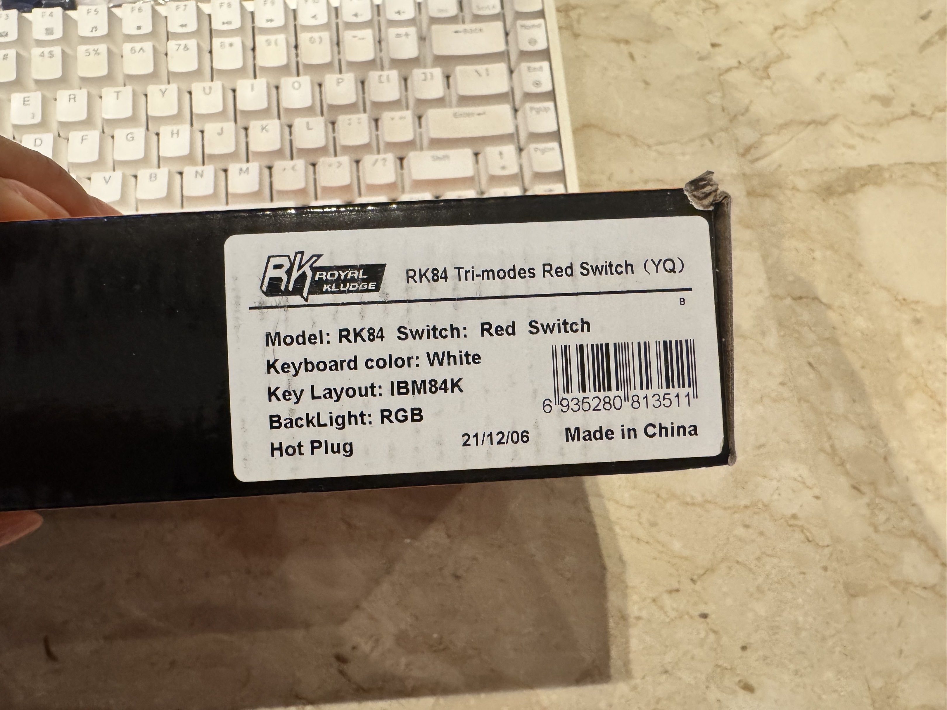 Royal Kludge RK84 Tri-modes Mechanical Keyboard - White443351167277486082