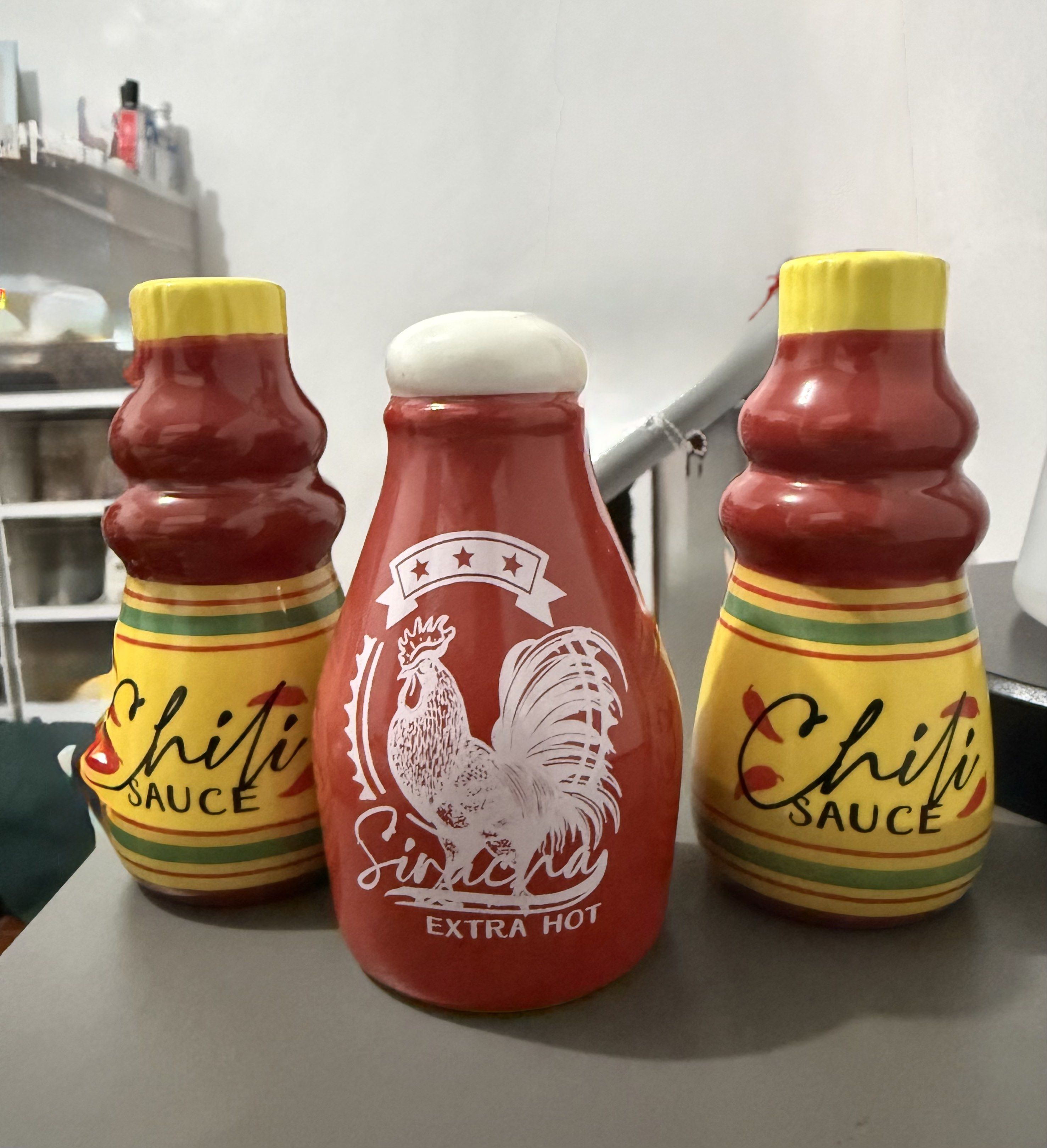 Salt and Pepper Shakers (Category: Food Organization & Storage) located in Quezon City. Submitted by dertorr (Listing ID 1418836274, Image 1). Description: 250 take all; No stopper.