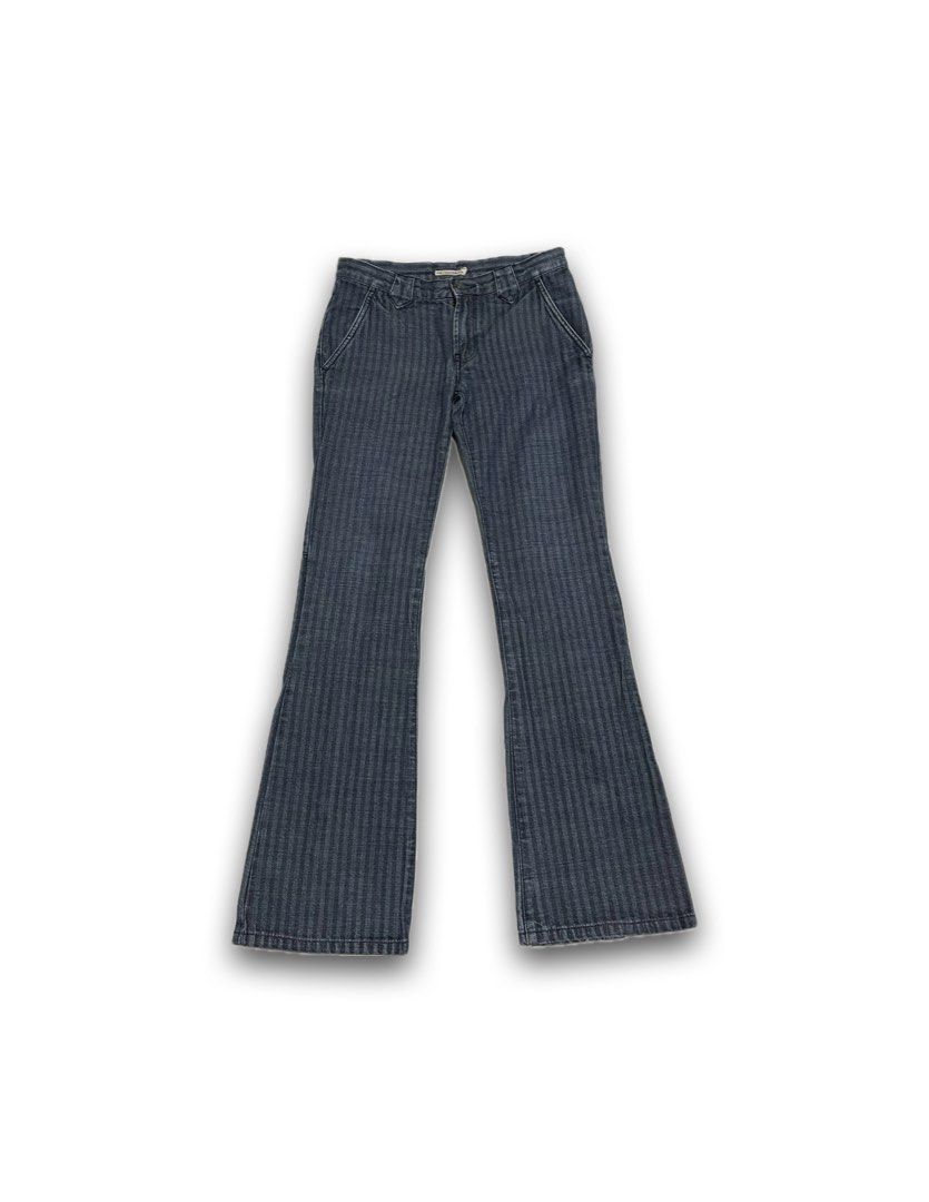 striped bootcut jeans | Retro y2k style | flared pants (Category: Jeans) located in Cabanatuan. Submitted by the_saints.archive (Listing ID 1418795252, Image 1). Description: MUST READ BEFORE BUYING: 📌 COLOR MAY VARY DUE TO LIGHTNING / USED OF FLASH 📌 NO RETURN OR REFUND POLICY 📌 ORDERS CANNOT BE CANCELLED ONCE AN OFFER HAS BEEN MADE OR ACCEPTED 📌 SHIPPING FEE WILL ALWAYS BE SHOULDERED BY BUYER 📌 PAYMENT FIRST POLICY ✅ SENT A DM FOR MORE DET