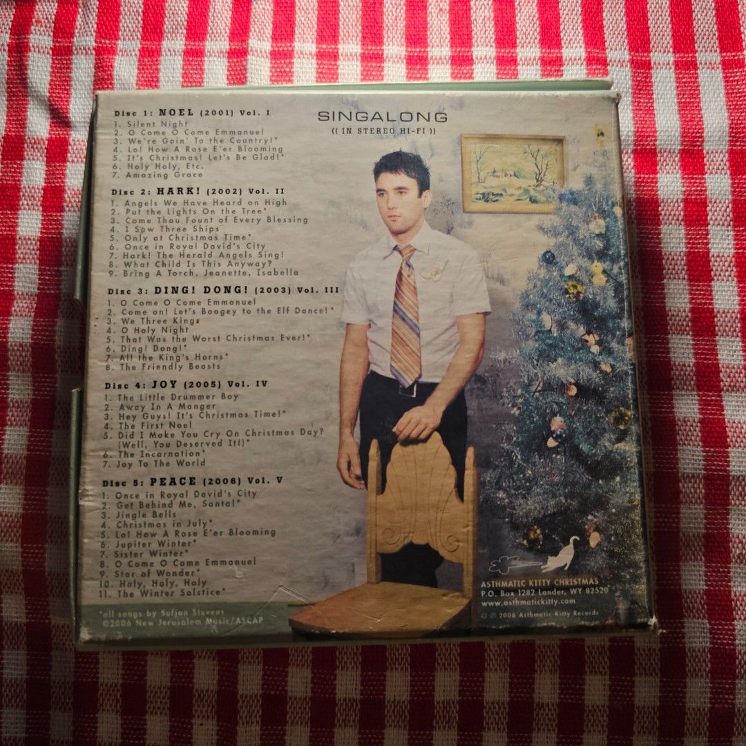 Sufjan Stevens - Songs for Christmas - 5 CDs - Mint Condition (Category: CDs & DVDs) located in Quezon City. Submitted by serefrenpaz (Listing ID 1418961432, Image 2). Description: Good Day Buyers! 💖💖💖Here are the PAYMENT payment options 💖💖💖 ✨1. GCash - 09164862096 ✨2. Bank Deposit - BPI, BDO, Unionbank, Landbank, Palawan, Cebuana ✨3. Paypal for international buyers 💕💕💕Meet Up Options💕💕💕 ✨1. McDo Kamias Quezon City ✨2. Jolibee Anonas 