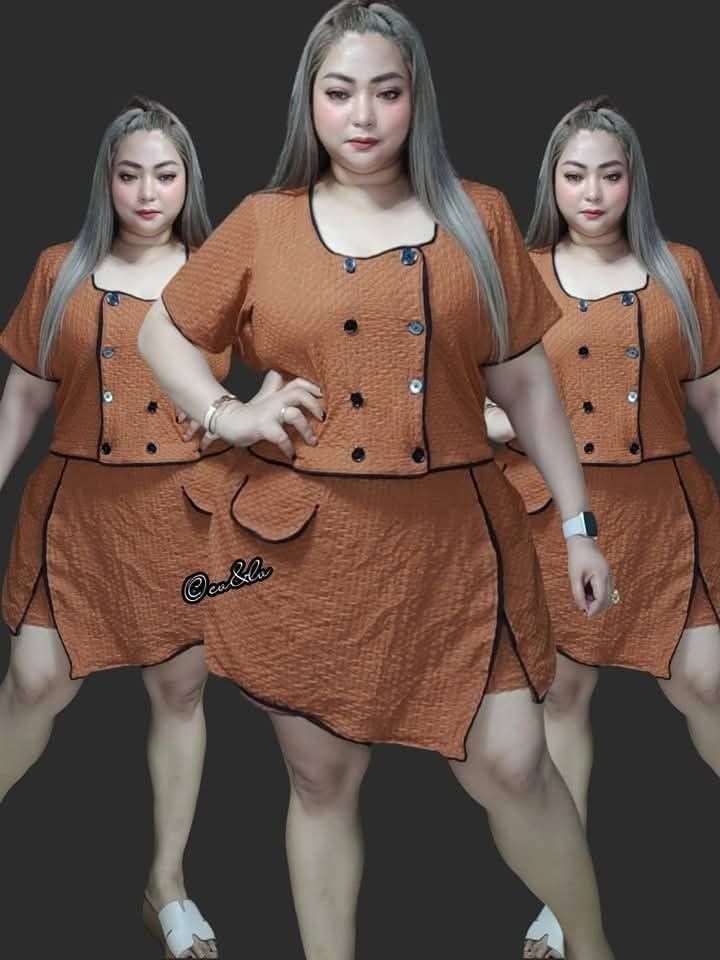 Terno plus size fashion wear (Category: Sets or Coordinates) located in Manila. Submitted by rocillocin64338 (Listing ID 1418914279, Image 3). Description: can fit 2xl-5xl.