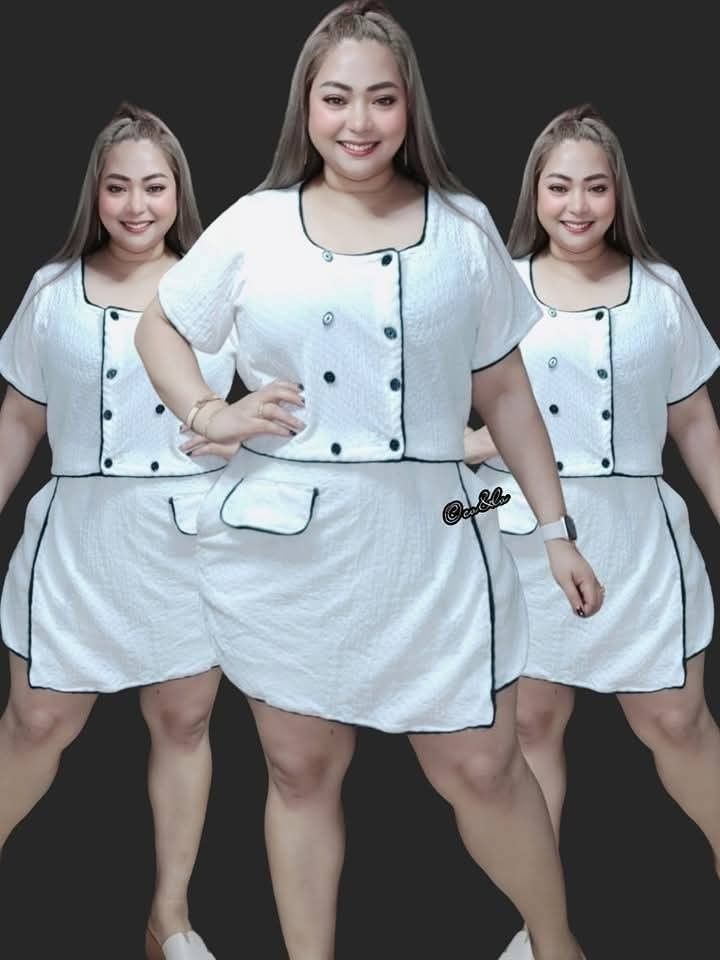 Terno plus size fashion wear (Category: Sets or Coordinates) located in Manila. Submitted by rocillocin64338 (Listing ID 1418914279, Image 1). Description: can fit 2xl-5xl.