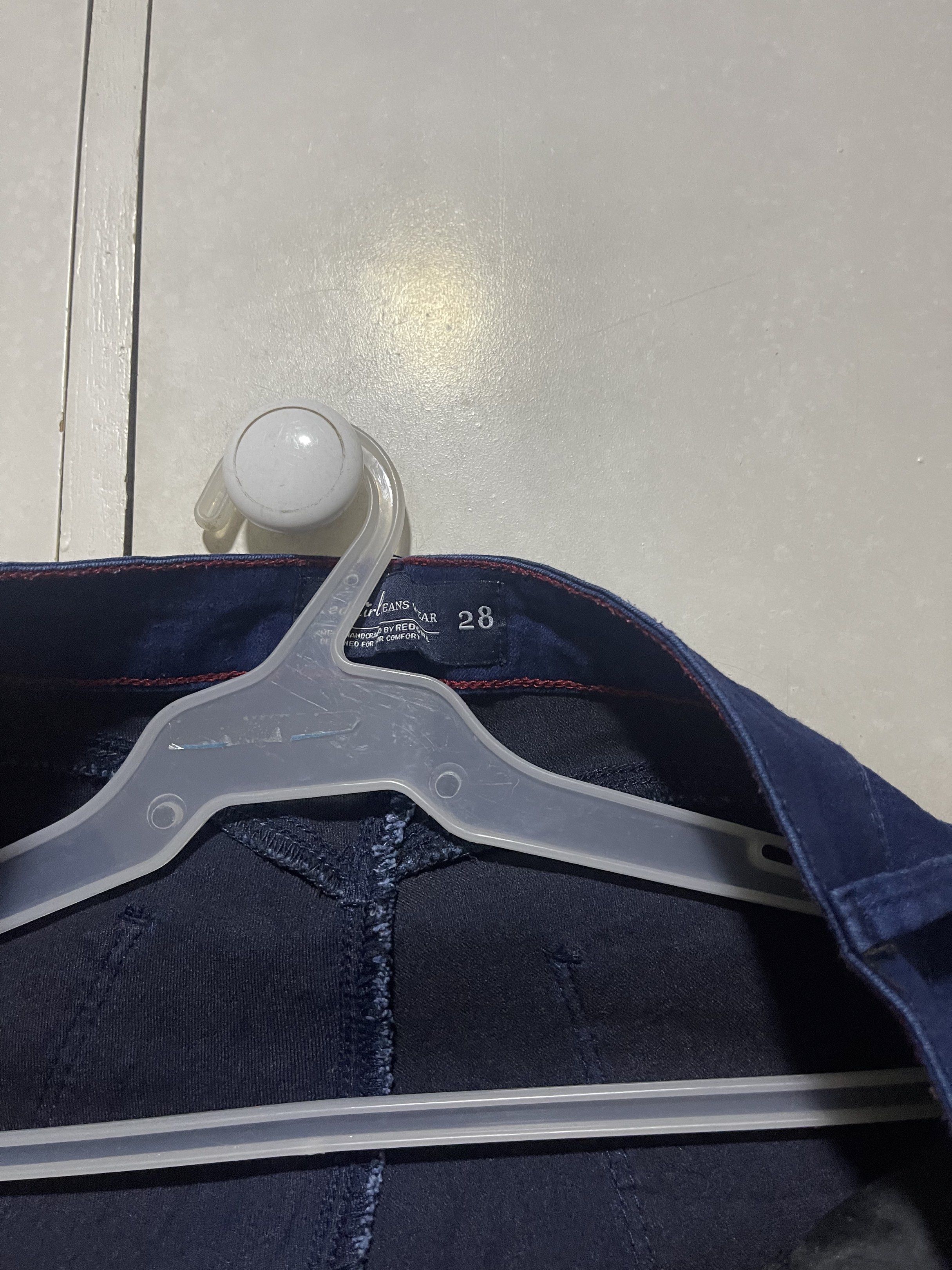 RedGirl Jeans - Size 28 (Category: Jeans) located in Quezon City. Submitted by lespyjamas (Listing ID 1418946126, Image 2). Description: - Res Girl jeans - Dark blue color - Size 28 - Classic five-pocket design - Versatile for everyday wear.