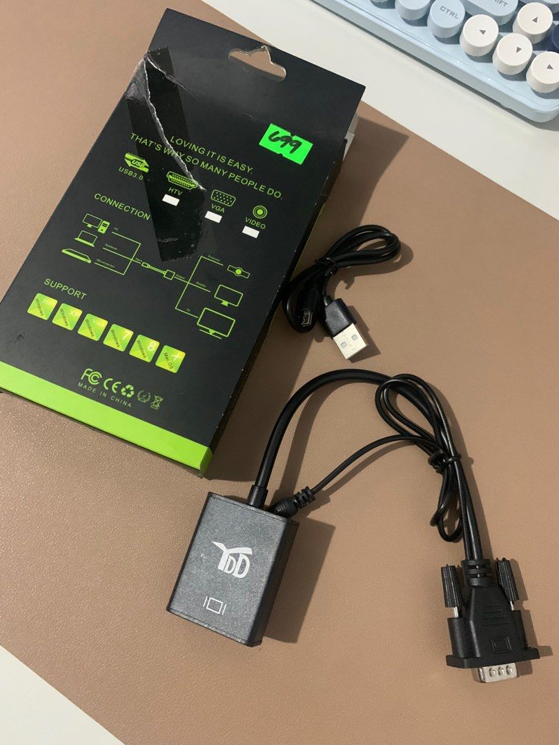 VGA Output to HDMI port (Category: Cables & Adaptors) located in Pasay City. Submitted by pitchiiieee_ (Listing ID 1418795282, Image 2). Description: RFS: not compatible to my laptop For sale or swap to VGA to VGA.
