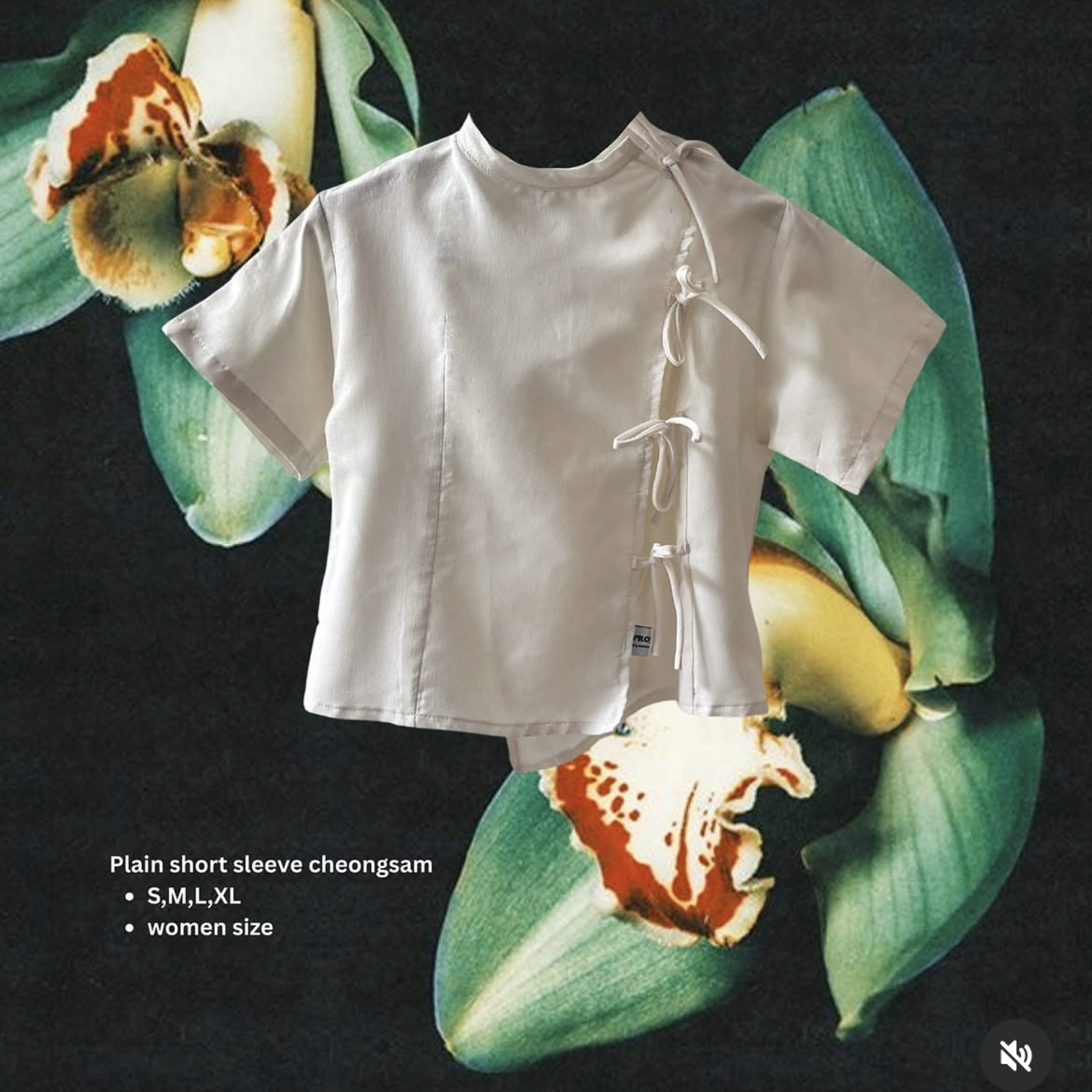 White Cheongsam Shirt project.ph (Category: Shirts) located in Taguig. Submitted by _handydandy (Listing ID 1418905539, Image 2). Description: - Projectph Cheongsam Shirt - Never worn; not my style - Bought for 1.5k during purveyr fair - Just kept in storage - Women's cheongsam shirt - Mandarin collar - Tie closure - Size: Small.