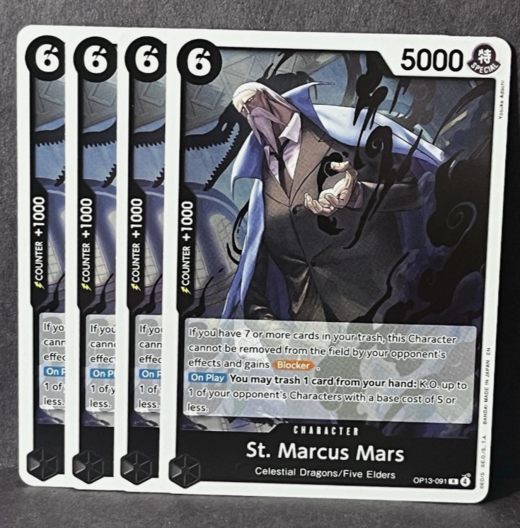 4x St. Marcus Mars OP13-091 Carrying On His Will Foil / 4x Playset ...