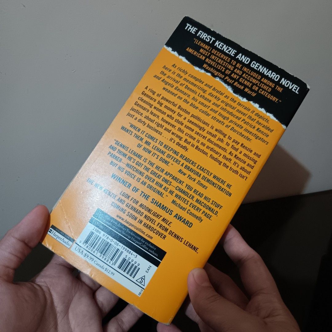 A Drink Before the War by Dennis Lehane (Category: Storybooks) located in Taguig. Submitted by ncomn (Listing ID 1413491715, Image 3). Description: RFS: Decluttering, Done Reading - Meet up on the specified location only or else buyer will handle the delivery/shipping fee. - This is a preloved book, please manage your expectations..