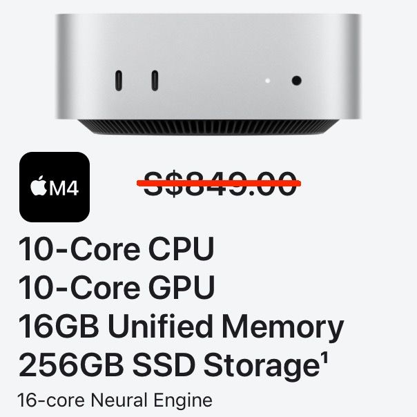 Apple Mac Mini M4 (Latest) - Never Opened - Brand New65605896102018110