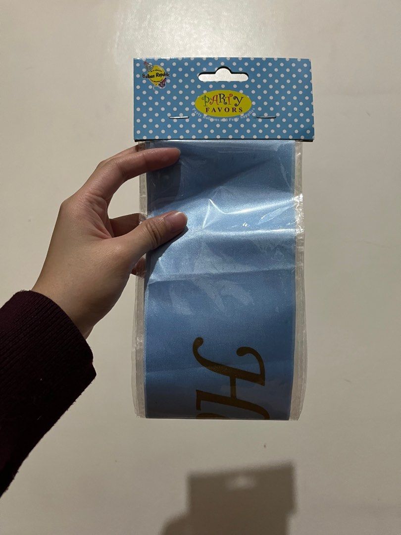 sale birthday sash (Category: Occasions & Party Supplies) located in Manila. Submitted by fcoll (Listing ID 1413516987, Image 1). Description: rfs: decluttering .