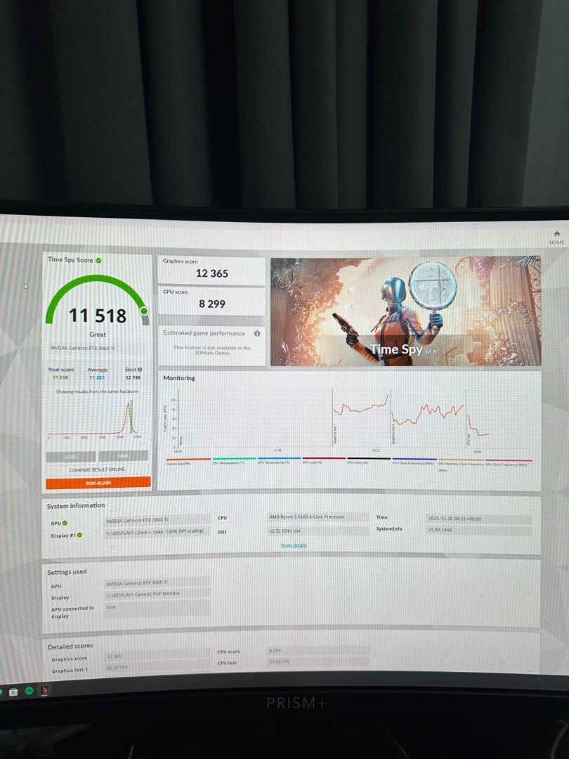 Gaming PC RTX 3060ti65561095054465114