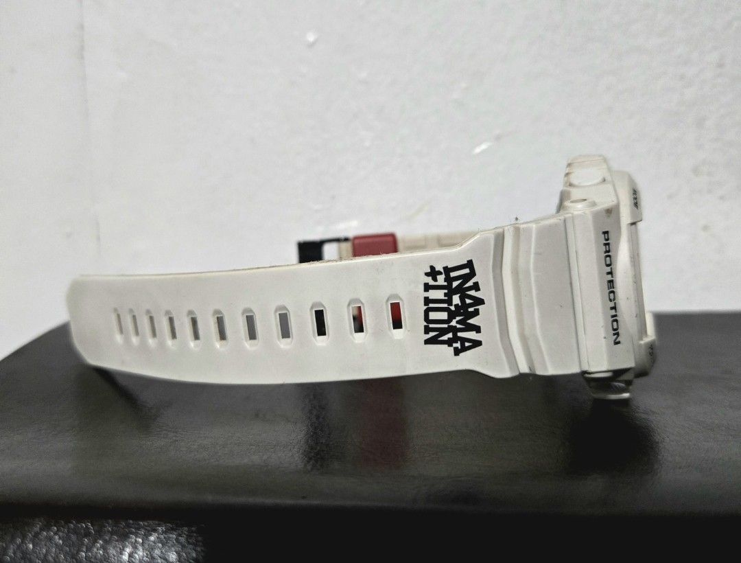 Casio G-Shock G-Lide IN4MATION GLX-150X (Category: Men's Watches) located in Quezon City. Submitted by bk2025 (Listing ID 1413519113, Image 2). Description: - Rare G-Shock G-Lide IN4MATION collaboration watch (GLX-150X) - White strap with IN4MATION branding - Digital display - Features red accents.