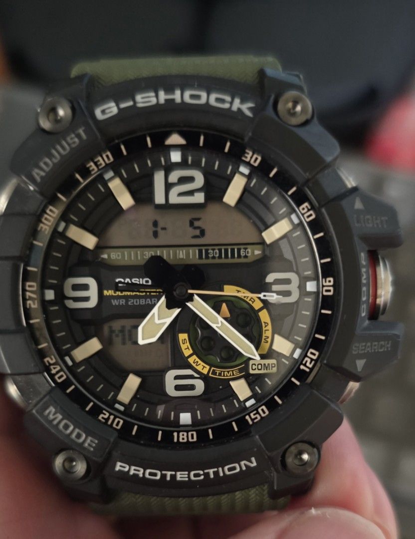 Casio G-Shock Mudmaster GG-1000-1A3 (Category: Men's Watches) located in Manila. Submitted by gilbert.p (Listing ID 1413650333, Image 3). Description: - Casio G-Shock Mudmaster GG-1000-1A3 watch - Black case, green strap - Digital display - Multiple functions - Water resistant up to 20 bar - Stainless steel back - Twin sensor model Retail Price 21400 ***like Brand new*****.
