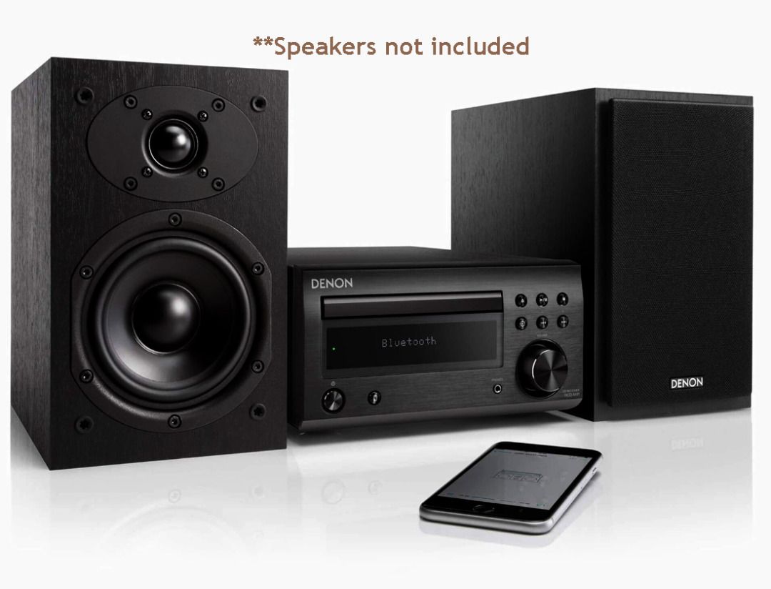 Denon RCD-M41 Mini HiFi System with CD, Bluetooth and FM Tuner, Audio ...