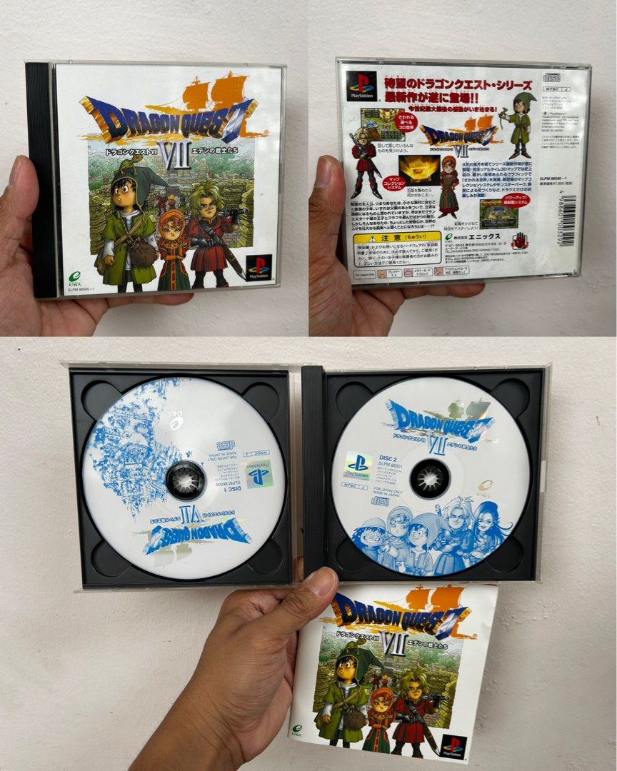 Dragon Quest 7 PlayStation (Category: PlayStation) located in Calamba. Submitted by ino.dgr8 (Listing ID 1413578379, Image 1). Description: Dragon Quest 7 PlayStation Complete 2 disc and Manual Untested As is condition GCash payment J&T Express Saturday shipping schedule Cross posted.