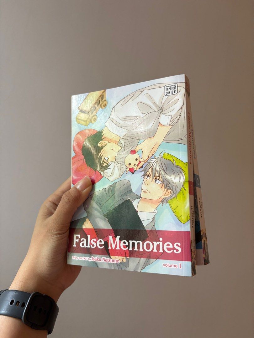 False Memories Volume 1 & 2 (Category: Comics & Manga) located in Quezon City. Submitted by tinelli (Listing ID 1413493716, Image 1). Description: - False Memories vols 1 & 2 by Isaku Natsume - Published by BL sublime - some yellowing on the pages.
